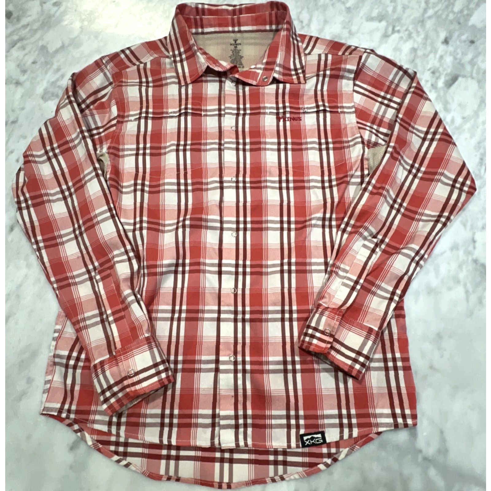Vintage Kings Long Sleeve Shirt M Plaid Red Button Down Western Lightweight Snap Button-Down Casual Workwear Rancher UI Size US M / EU 48-50 / 2 - 2 Thumbnail
