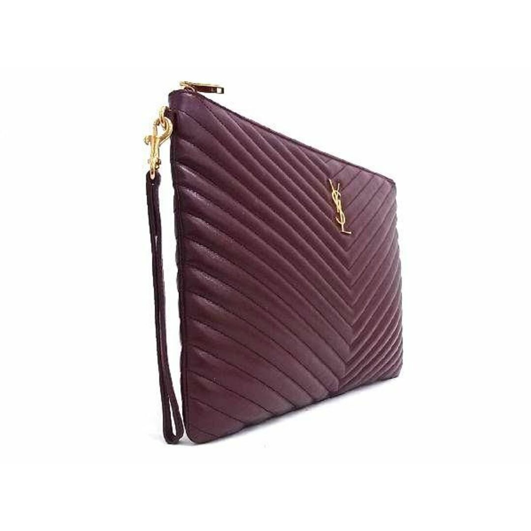 Saint Laurent Paris o1b1hav110225 Size: OS/ Monogram Leather Holder Rouge Legion Size ONE SIZE - 3 Thumbnail