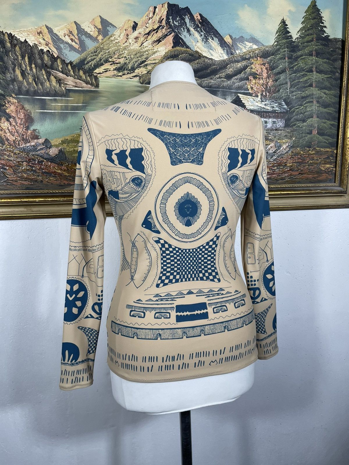 Designer Maison Margiela H&M Totem Longsleeve Blouse Top Mesh Tattoo Size M / US 6-8 / IT 42-44 - 6 Thumbnail
