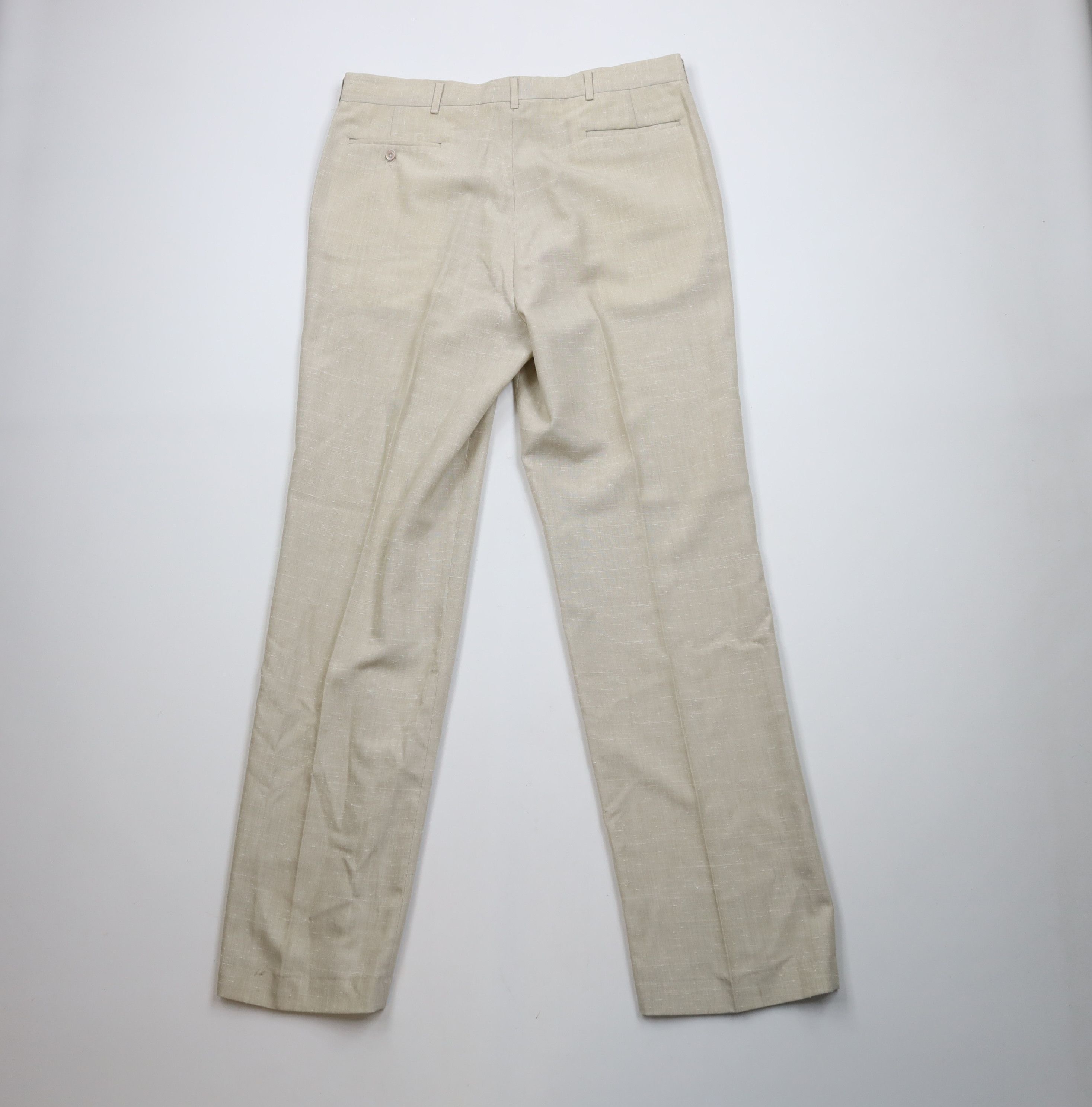Vintage Vintage 70s Streetwear Fleck Flared Wide Leg Chino Pants USA Size US 38 / EU 54 - 12 Thumbnail