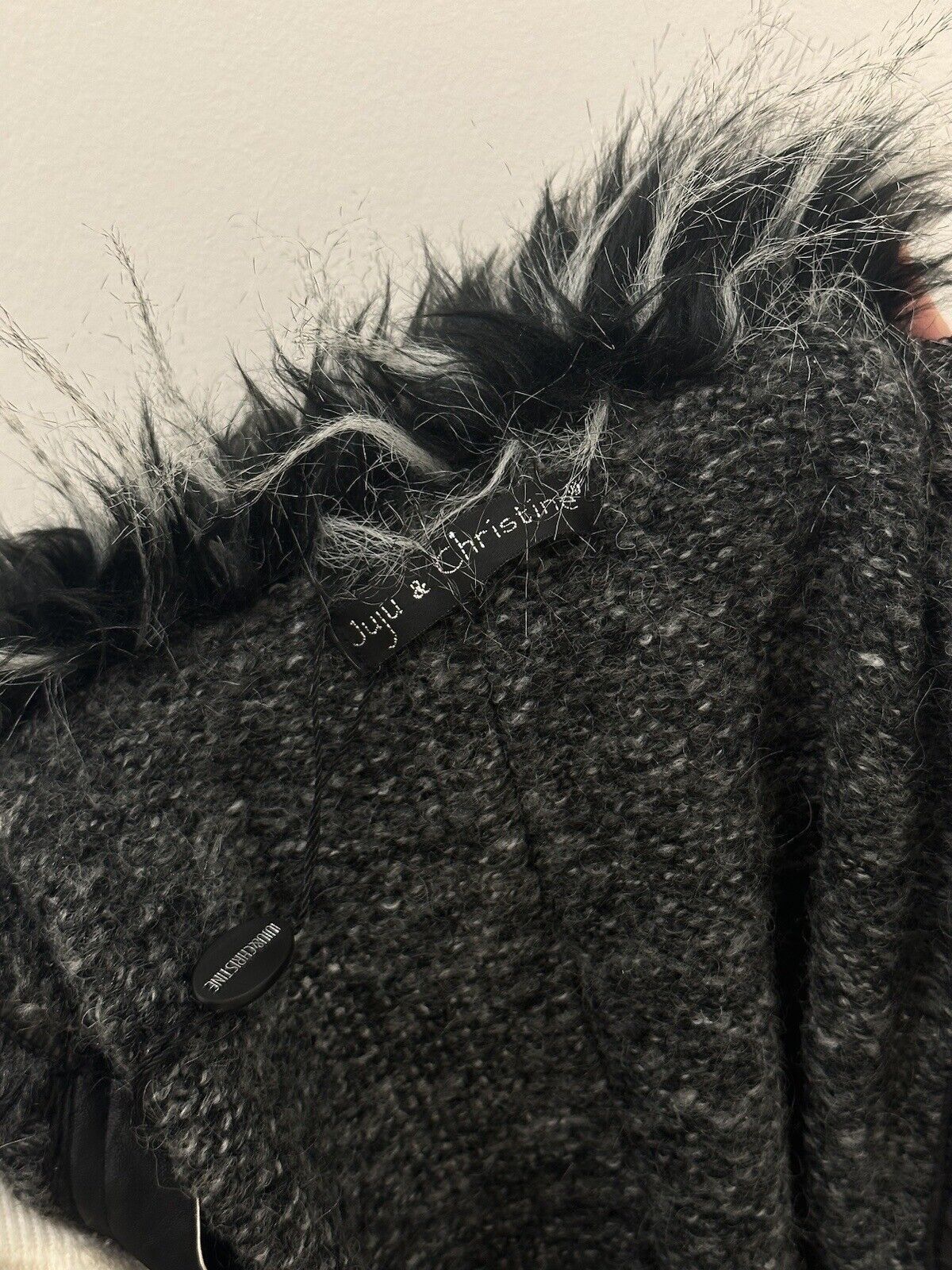 Vintage Juju Christine Knit y2k Vest Gilet Faux Fur Wool Steampunk Size L / US 10 / IT 46 - 8 Thumbnail