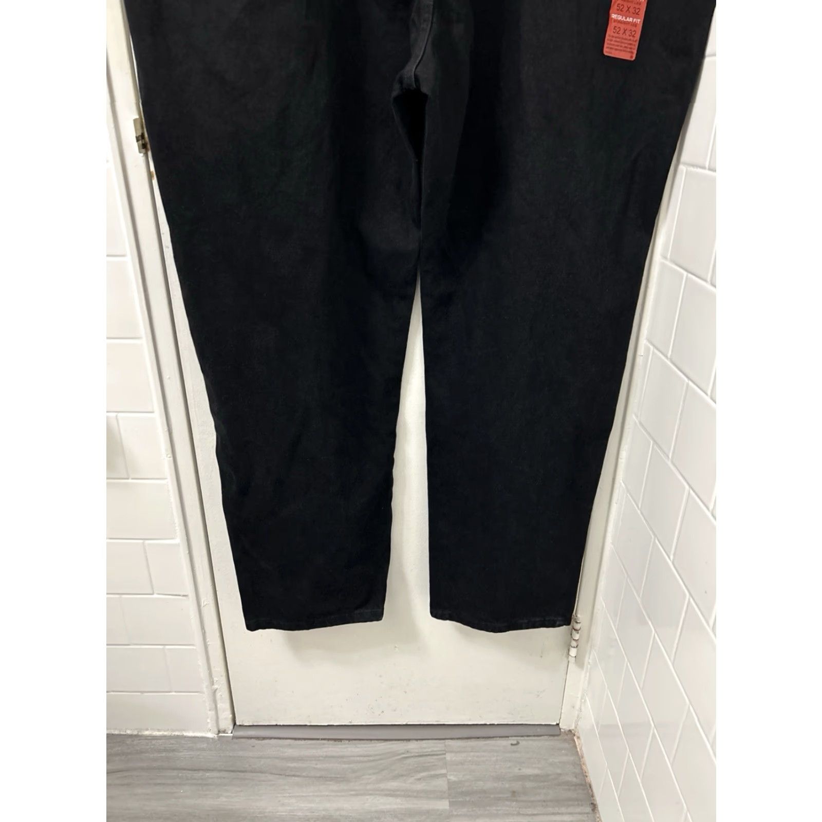 Wrangler Rustler Wrangler Jeans Mens Size 52x32 Black Straight Leg Heavyweight Denim NWT Regular Fit 5-Pocket Zipper Fly YKK Cowboy Vintage: No Size US 36 / EU 52 - 3 Thumbnail