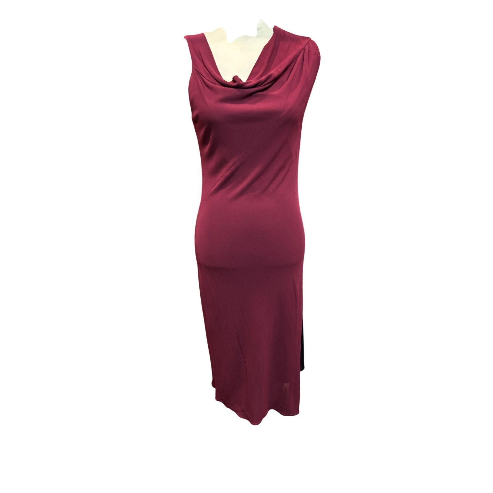 Narciso Rodriguez Narciso Rodriguez Burgundy Midi Dress Size 44 Size M / US 6-8 / IT 42-44 - 1 Thumbnail