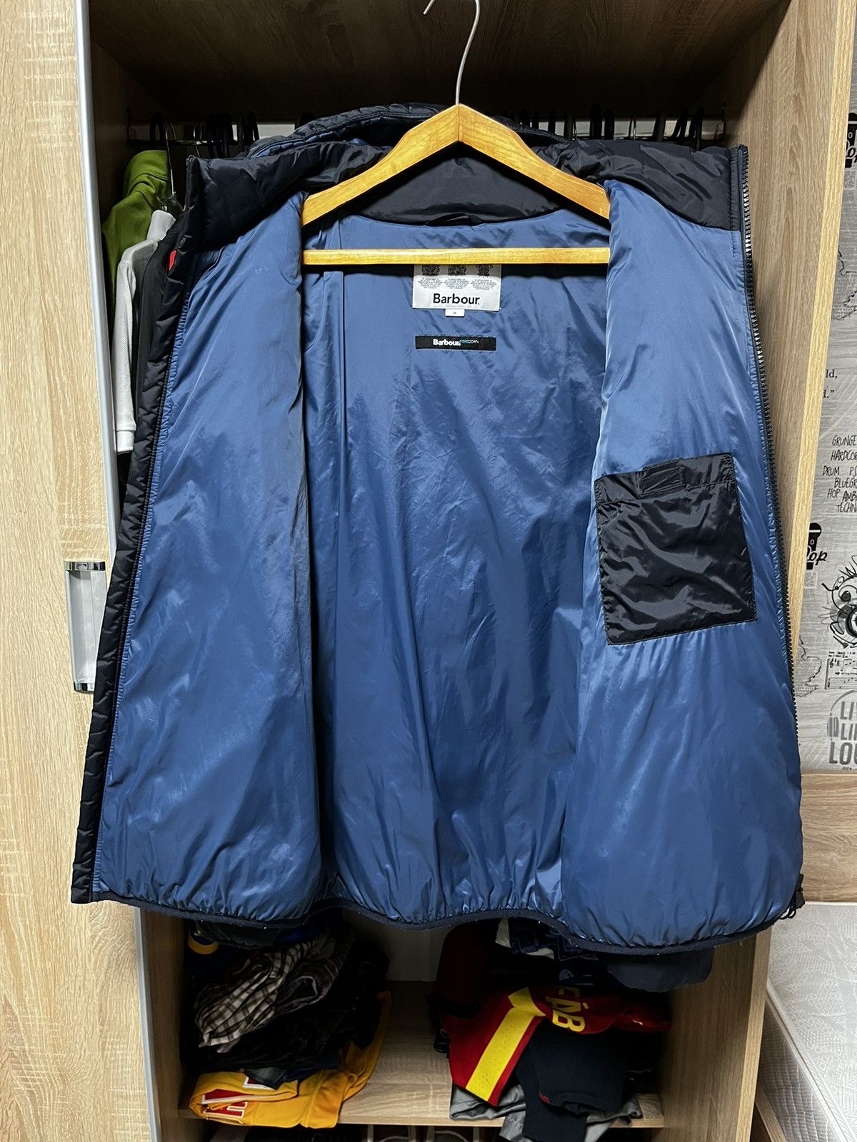 Barbour 🔴 BARBOUR BEACON HIKE QUILTED JACKET NAVY Size US M / EU 48-50 / 2 - 8 Thumbnail