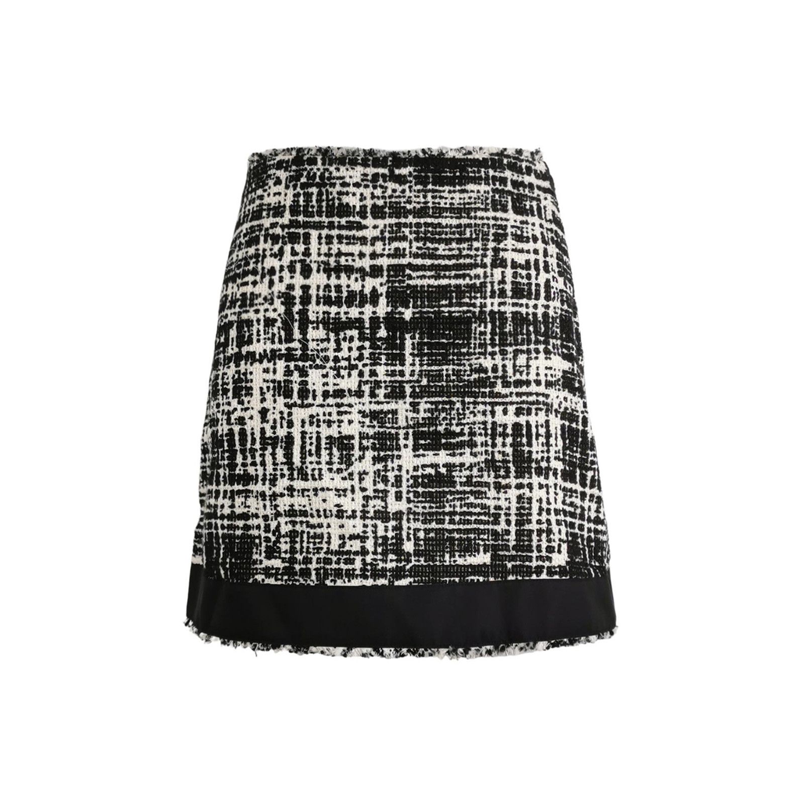 Prada Prada Colorblock Cotton-Linen Blend Skirt 0089 Size 36" / US 14 / IT 50 - 1 Thumbnail
