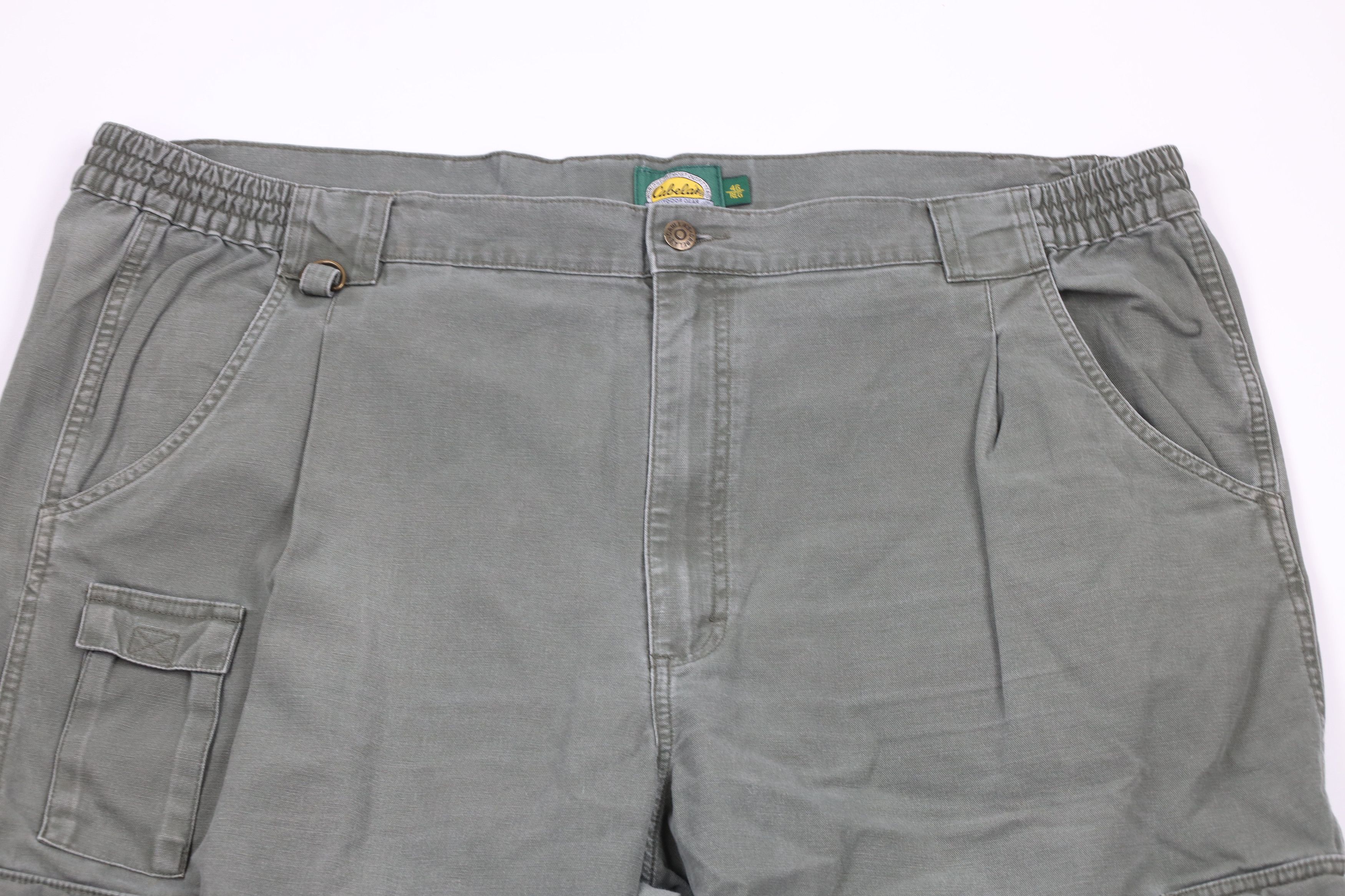 Cabelas × Vintage Vintage Cabelas Knee Wide Leg Canvas Cargo Pants Green Size US 44 / EU 60 - 2 Thumbnail