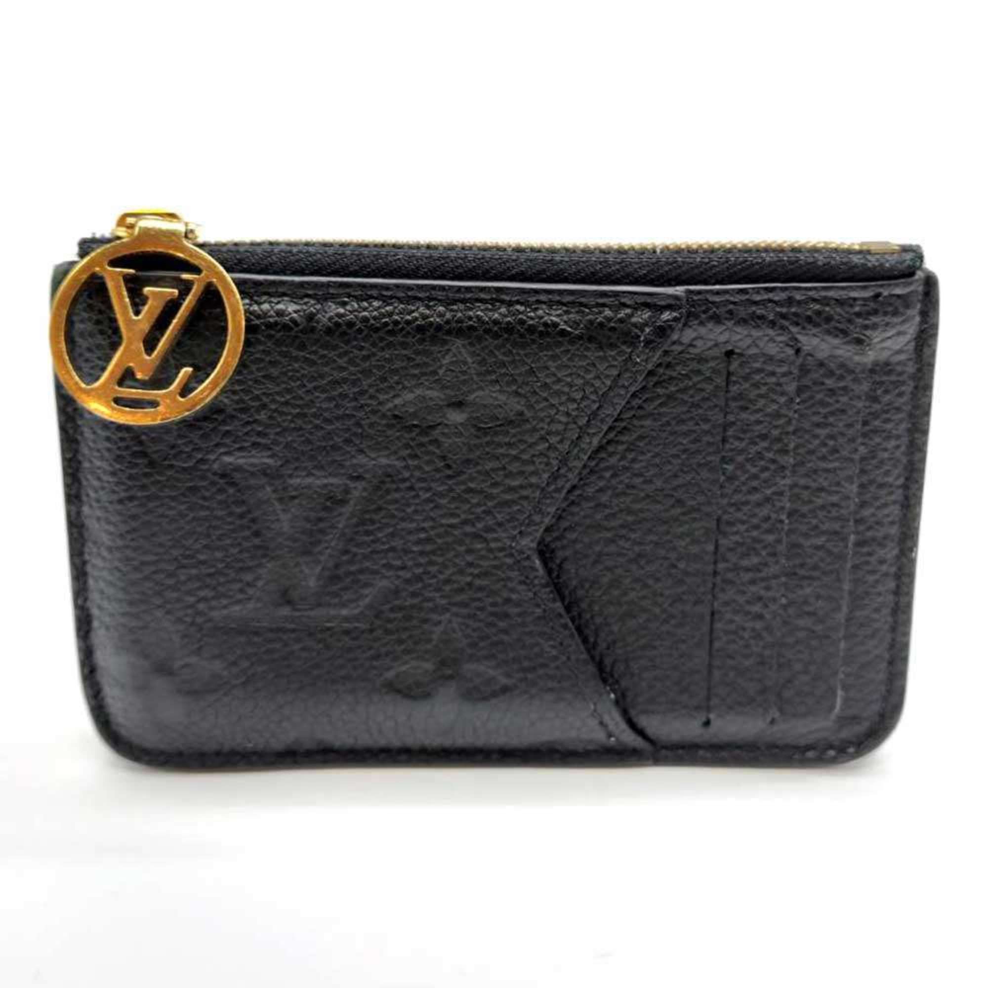 Louis Vuitton Louis Vuitton Porte-Carto-Romie Fragment Case with Coin and Card Holder in Monogram Empreinte Leather, Black, M81883 Size ONE SIZE - 1 Thumbnail