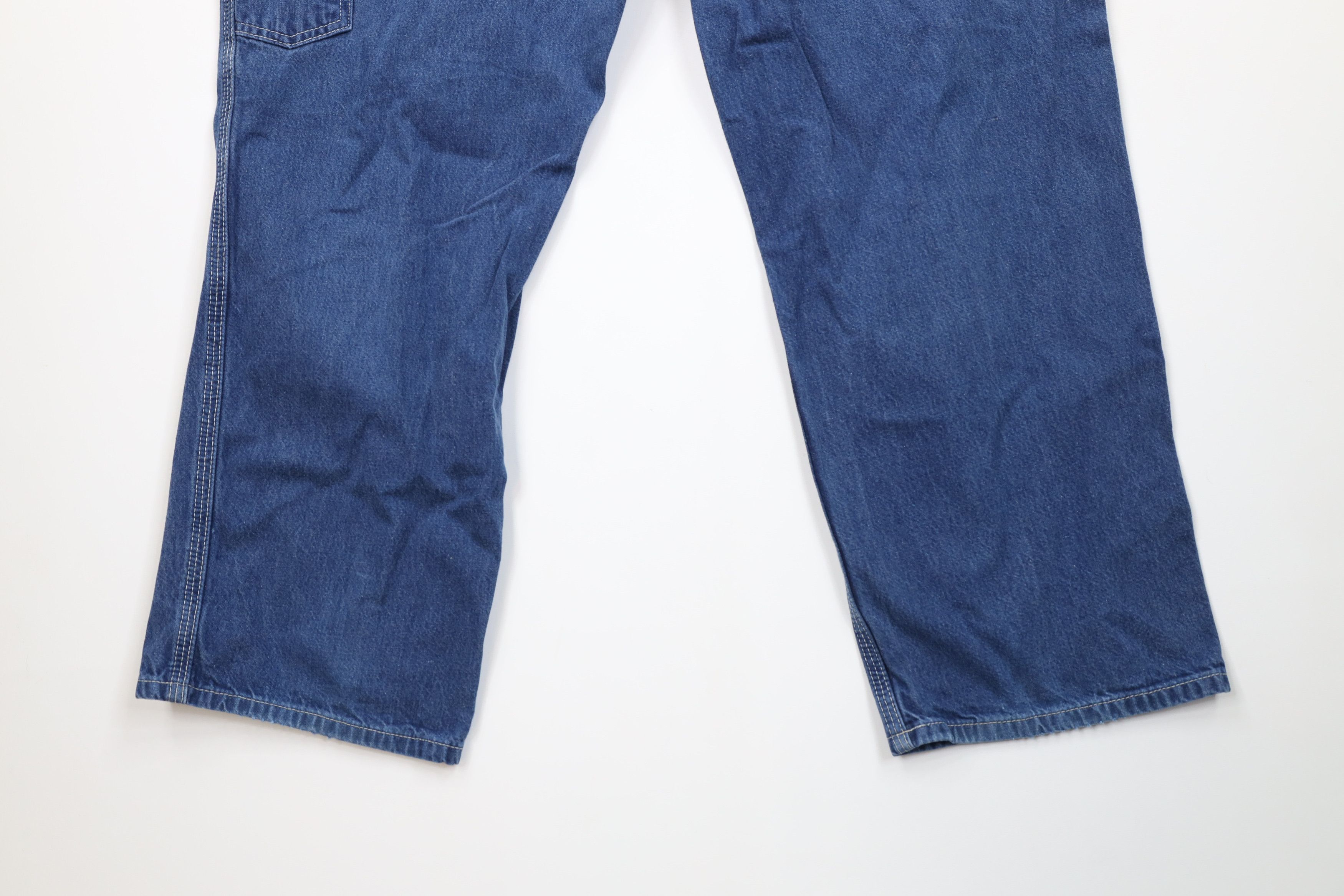 Carhartt Vintage Carhartt Wide Leg Dungaree Denim Jeans Blue Cotton Size US 40 / EU 56 - 15 Thumbnail