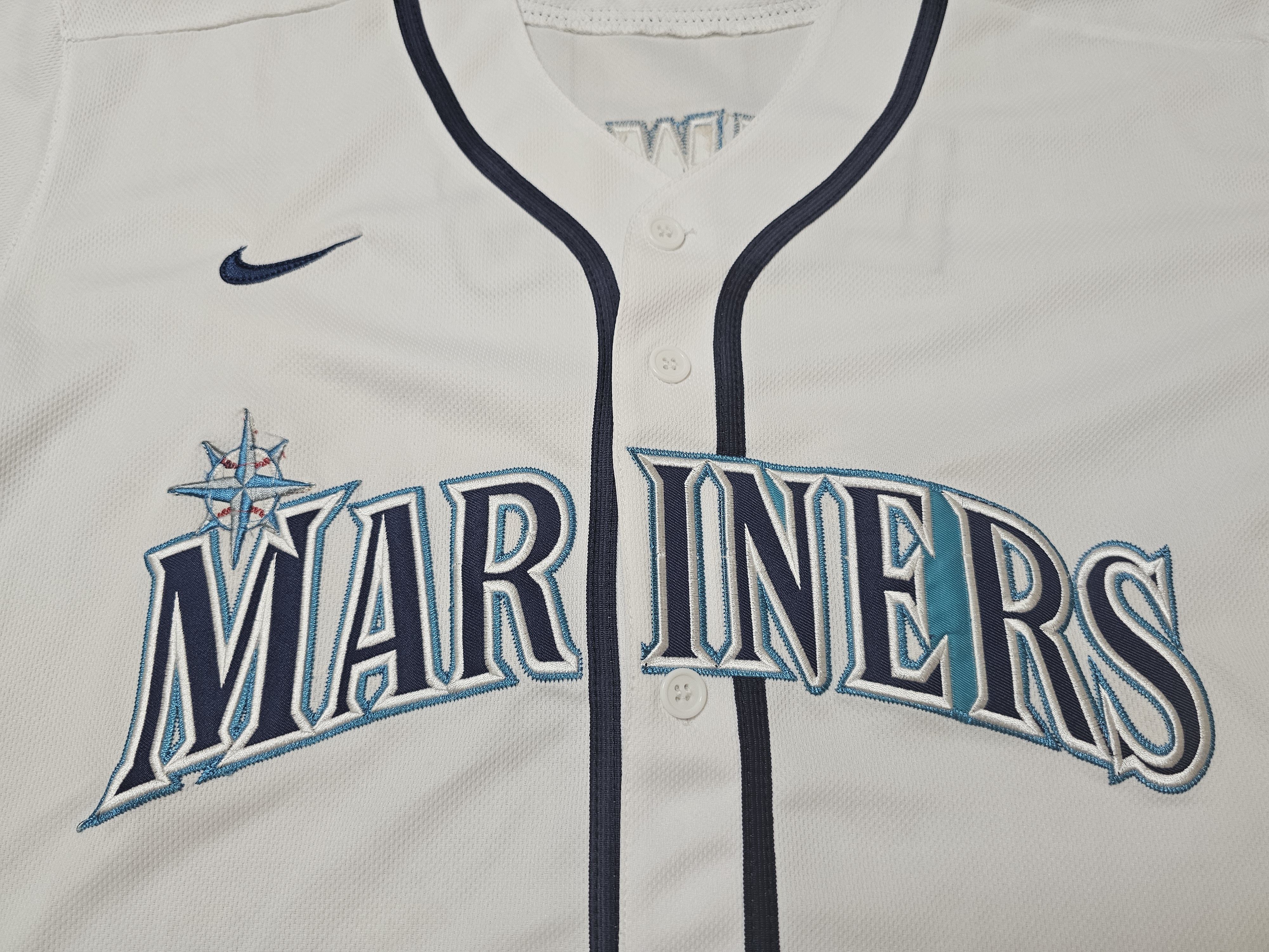 Vintage SEATTLE MARINERS JERSEY LEWIS VINTAGE 90s RARE BASEBALL Size US L / EU 52-54 / 3 - 3 Thumbnail