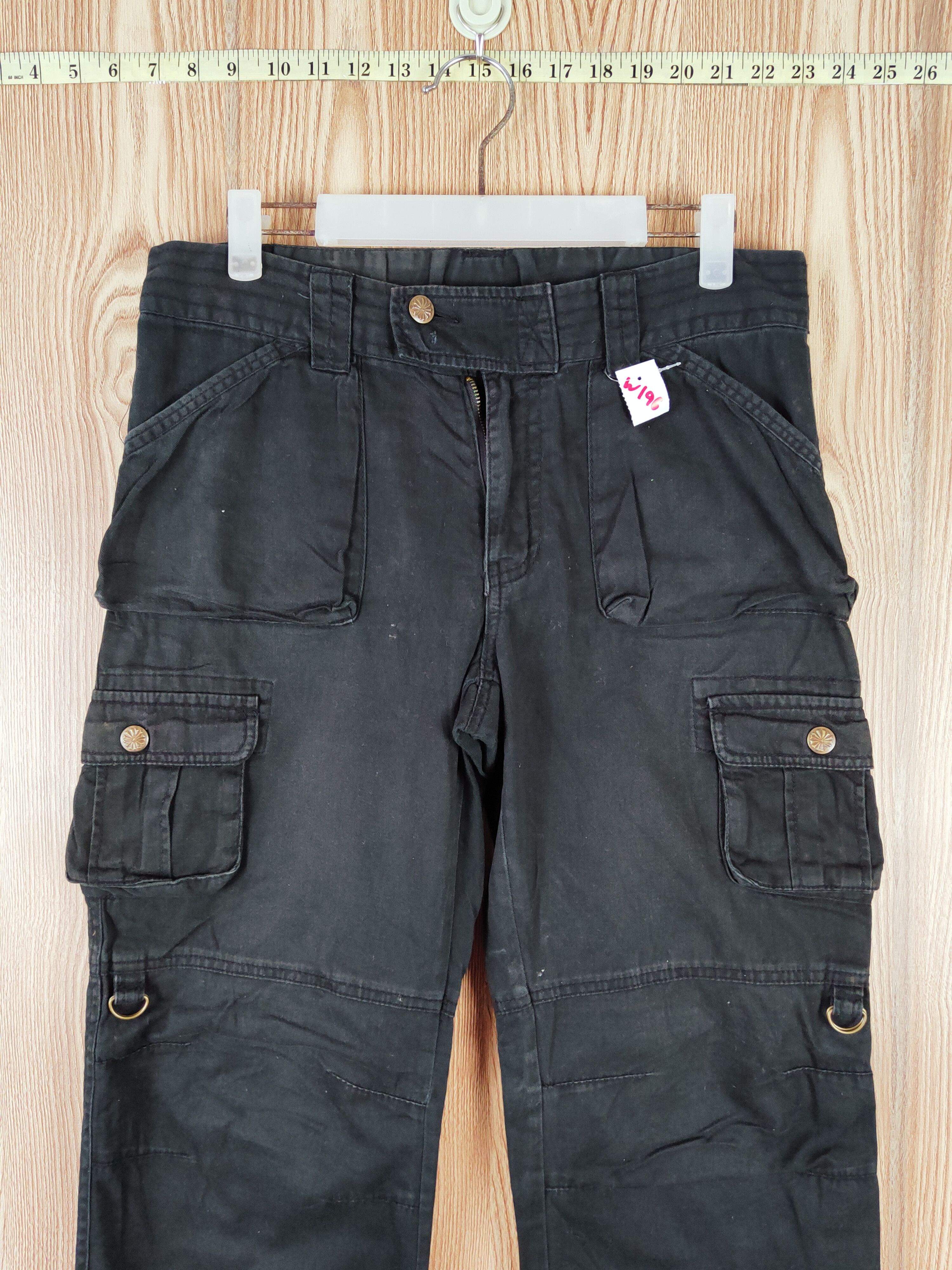 Japanese Brand Japanese Brand Black Multipocket Tactical Cargo Pants #W196 Size US 30 / EU 46 - 2 Thumbnail