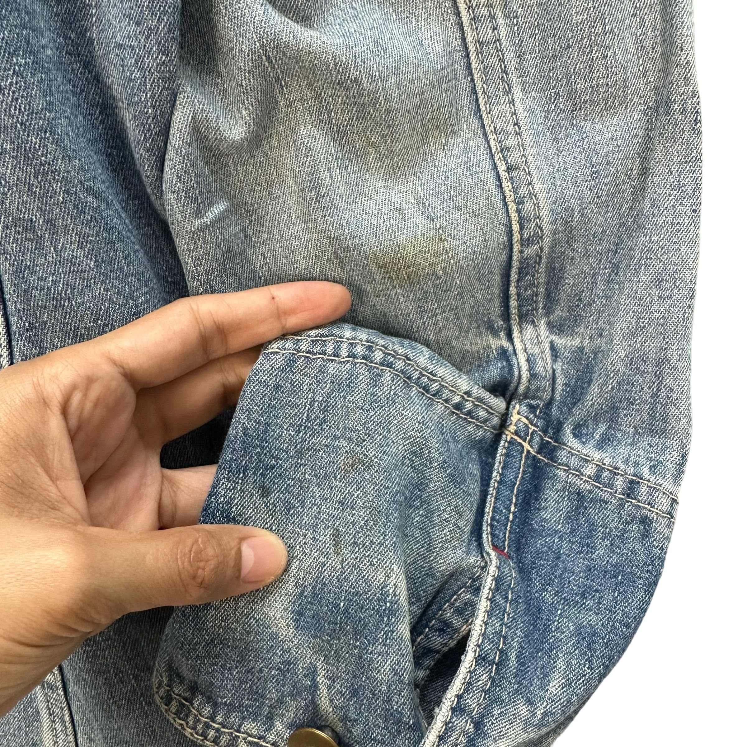 Japanese Brand US NAVAL WASHED DENIM CHORE JACKET #7985-195 Size US L / EU 52-54 / 3 - 17 Thumbnail
