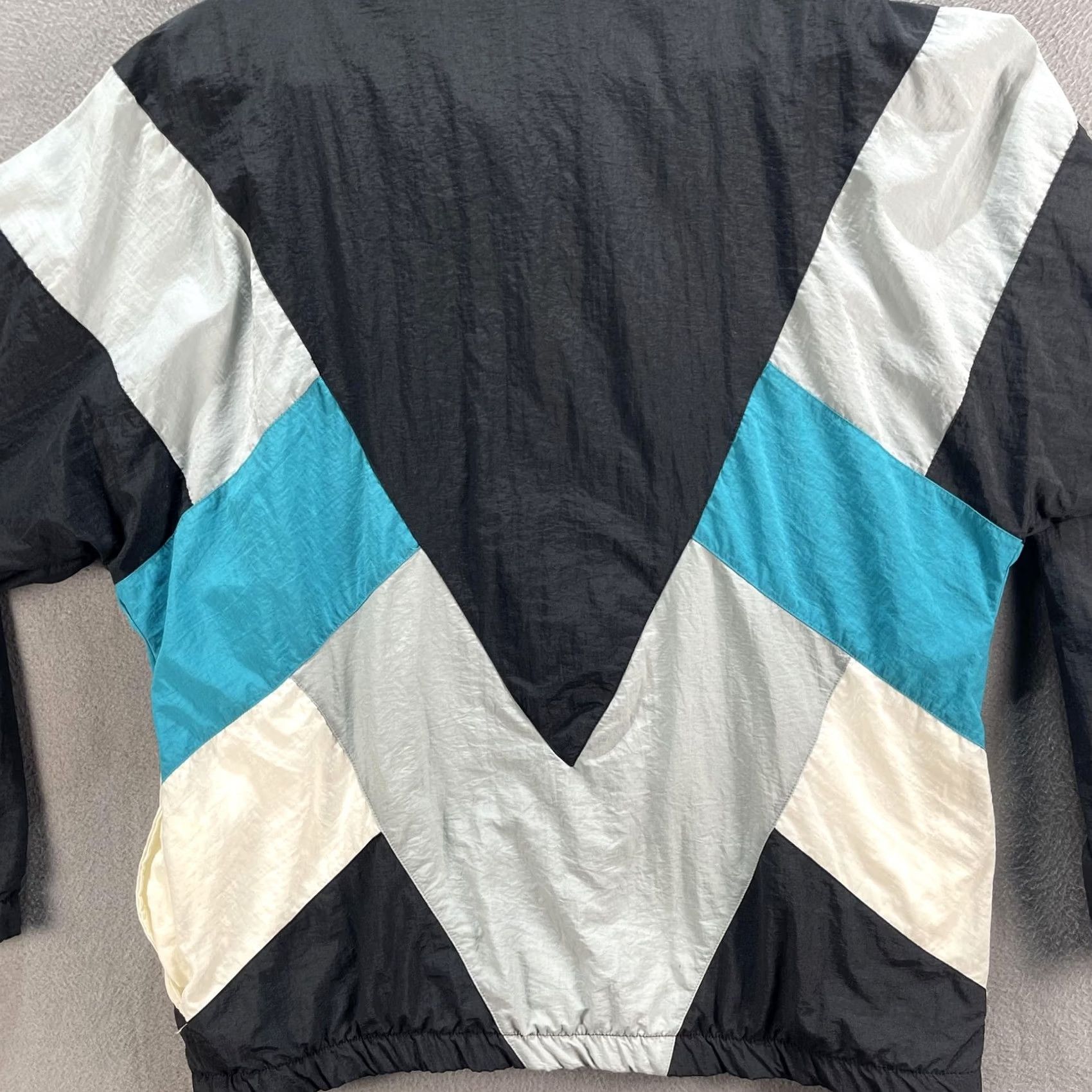 Vintage VINTAGE Cheetah by Mervyns Jacket Mens Medium Black Windbreaker 80s 90s Retro Geometric Size US M / EU 48-50 / 2 - 5 Thumbnail
