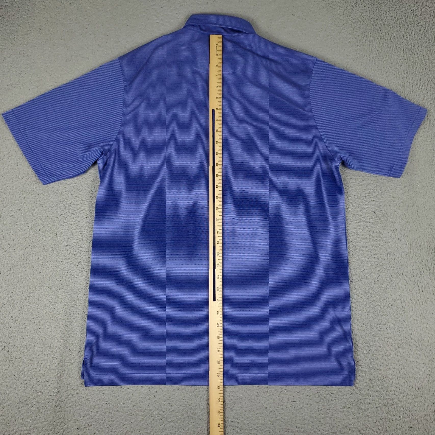 Vintage Donald Ross Polo Shirt Mens Size Medium Blue Striped Golf Short Sleeve Size US M / EU 48-50 / 2 - 3 Thumbnail