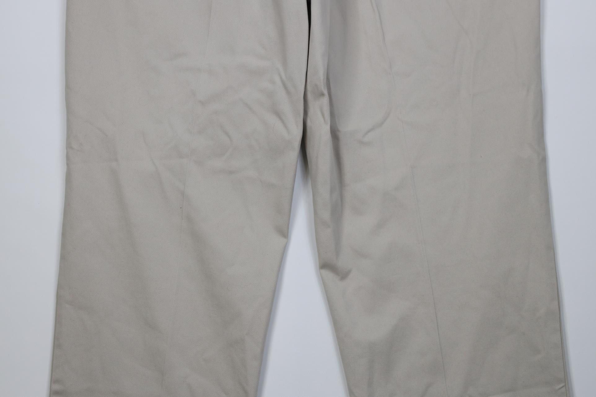 L.L. Bean Deadstock Vintage 90s Y2K LL Bean Wide Leg Chino Pants Beige Size US 42 / EU 58 - 12 Thumbnail