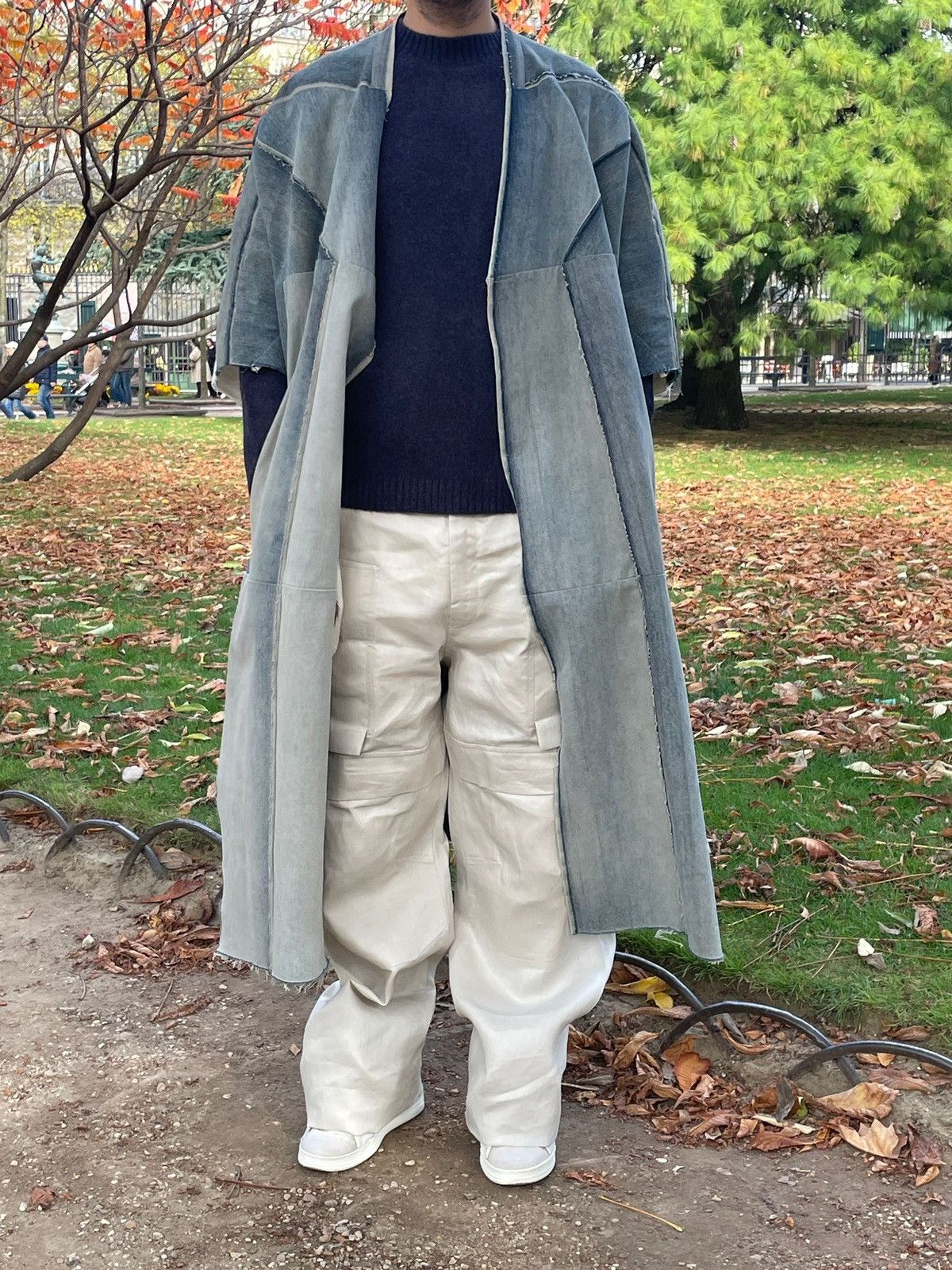 Rick Owens SS22 Fogachine Denim Cloack Size US M / EU 48-50 / 2 - 13 Thumbnail