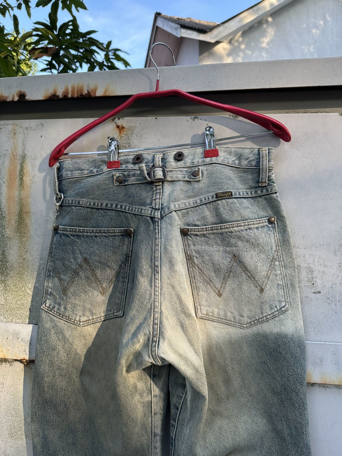 Wrangler 👹 Vintage Wrangler Washed Baggy Jeans Size US 30 / EU 46 - 9 Thumbnail