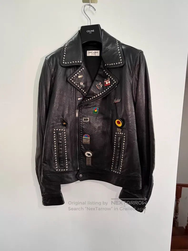 Saint Laurent Paris Saint Laurent Paris Medal Sheepskin Knight Jacket i Size US M / EU 48-50 / 2 - 1 Thumbnail