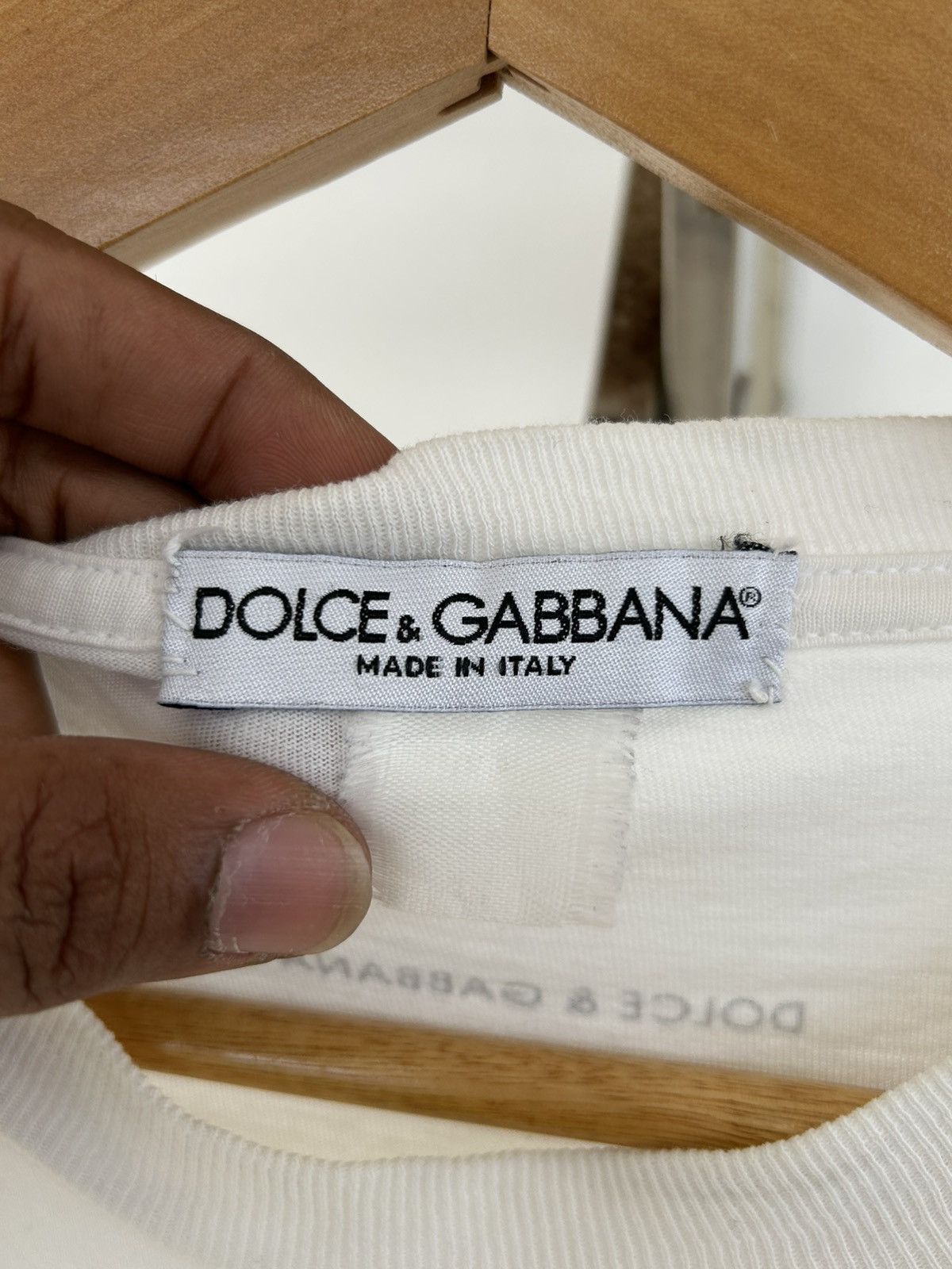 Dolce & Gabbana Vintage D&G Plain White T Size US L / EU 52-54 / 3 - 3 Thumbnail