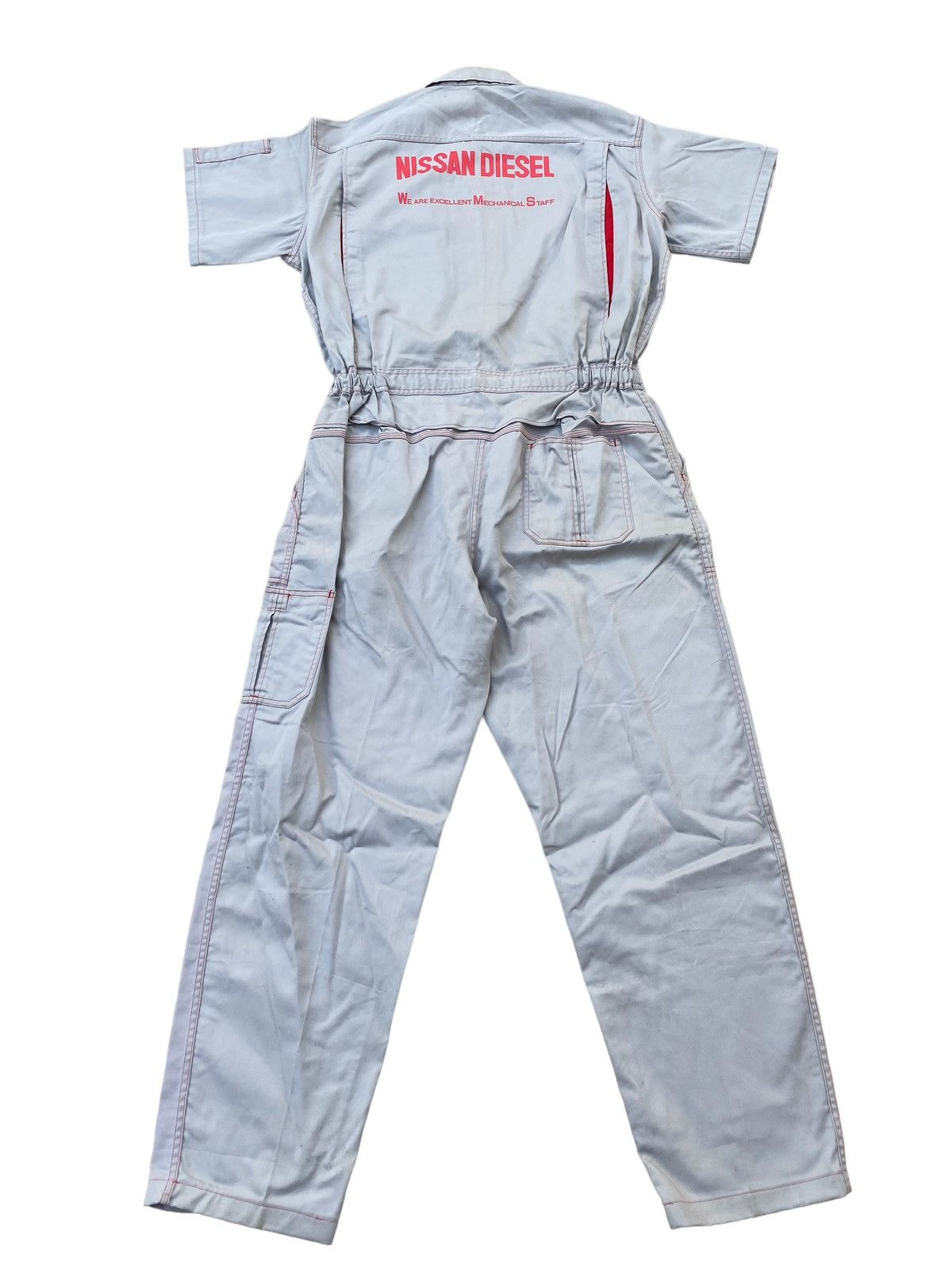 image of Racing x Vintage Nissan Diesel Overall Jumpsuit in Grey, Men's (Size 36)