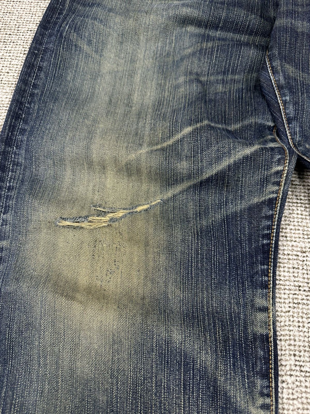 Edwin Edwin 405 XV Vintage Wash Distressed Denim W33 D742 Size US 33 - 6 Thumbnail