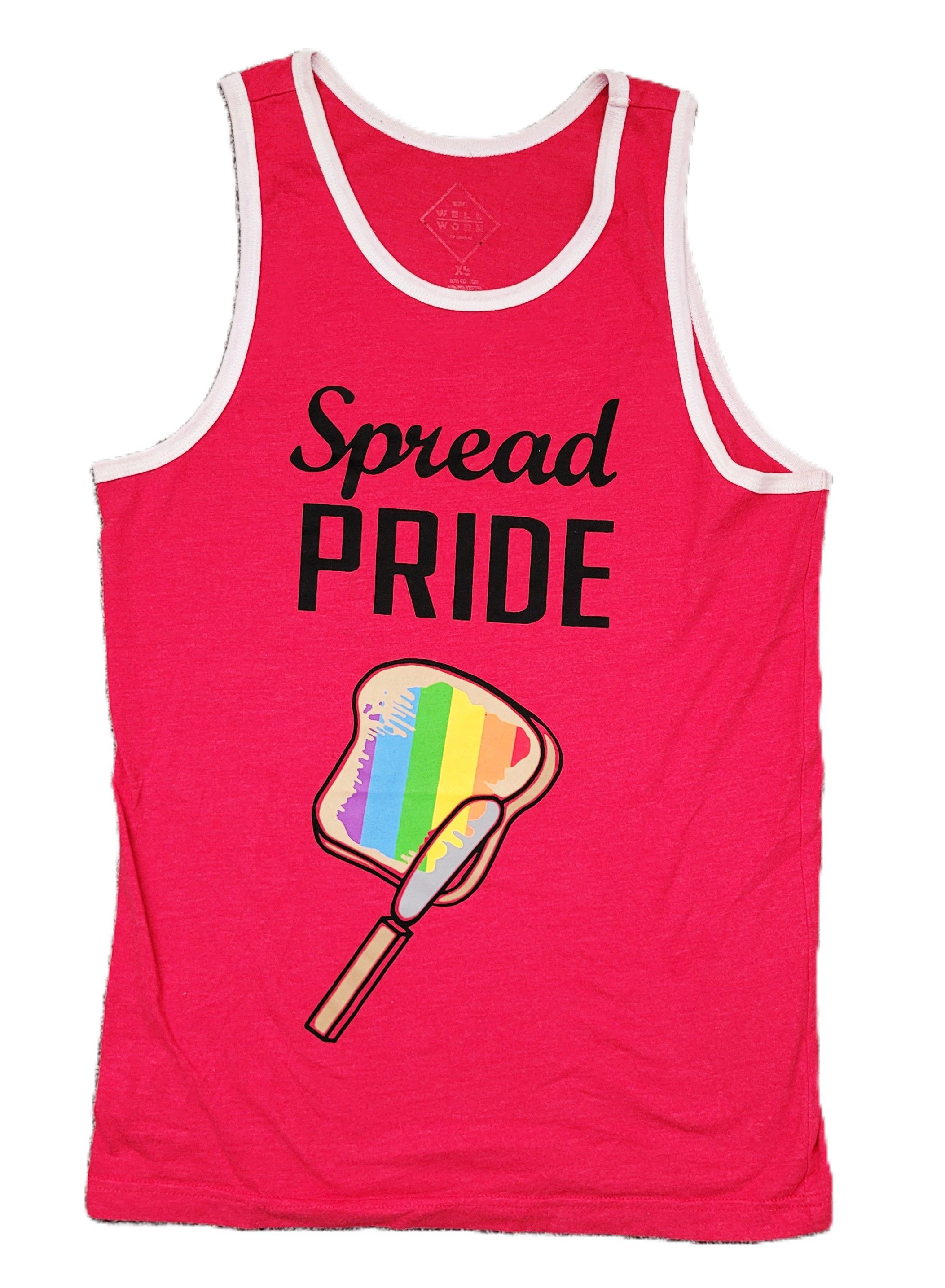 Other Spread Pride XS Red Tank Top Rainbow Graphic Size US XS / EU 42 / 0 - 1 Thumbnail