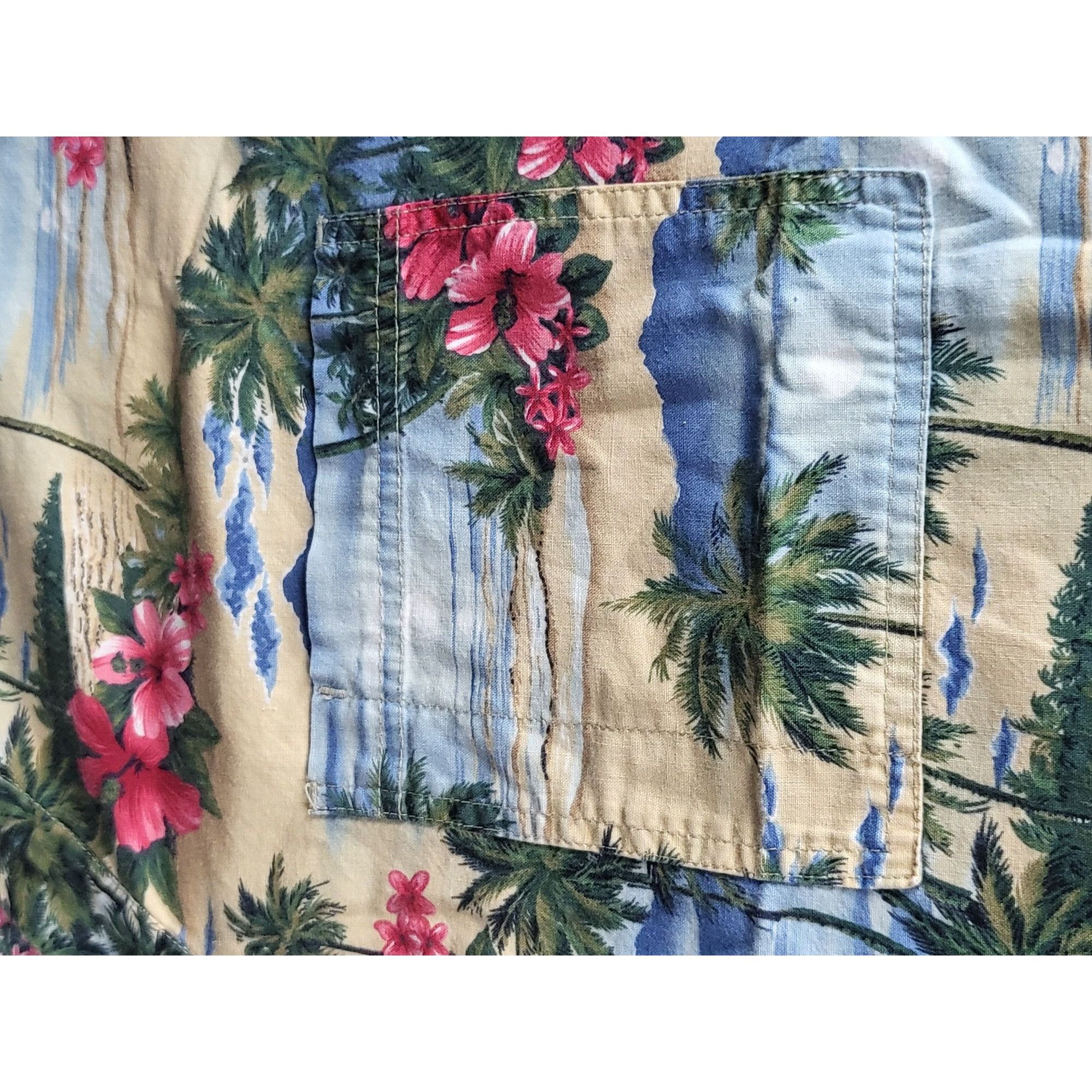 Vintage S.C.R.U.B.S Rare Tropical Scrub Top Unisex Sz L Island Beach Size L / US 10 / IT 46 - 6 Thumbnail