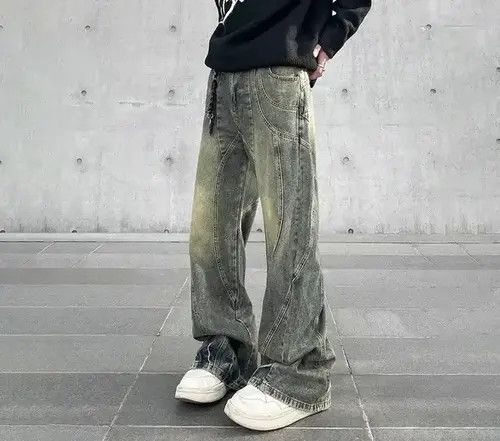 Japanese Brand Hayakawa x Aoba Vintage Flared Wide Leg Jeans Size US 32 / EU 48 - 2 Thumbnail