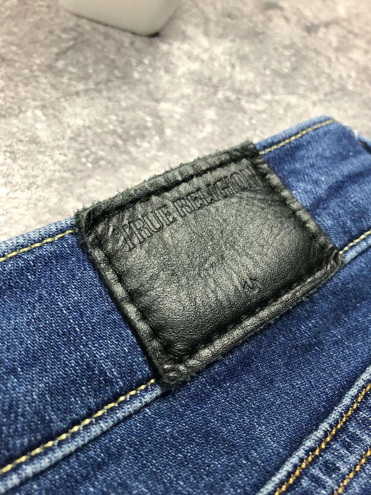 True Religion TRUE RELIGION Big Logo Denim Jeans Made in USA Streetwear Size 31" - 16 Thumbnail