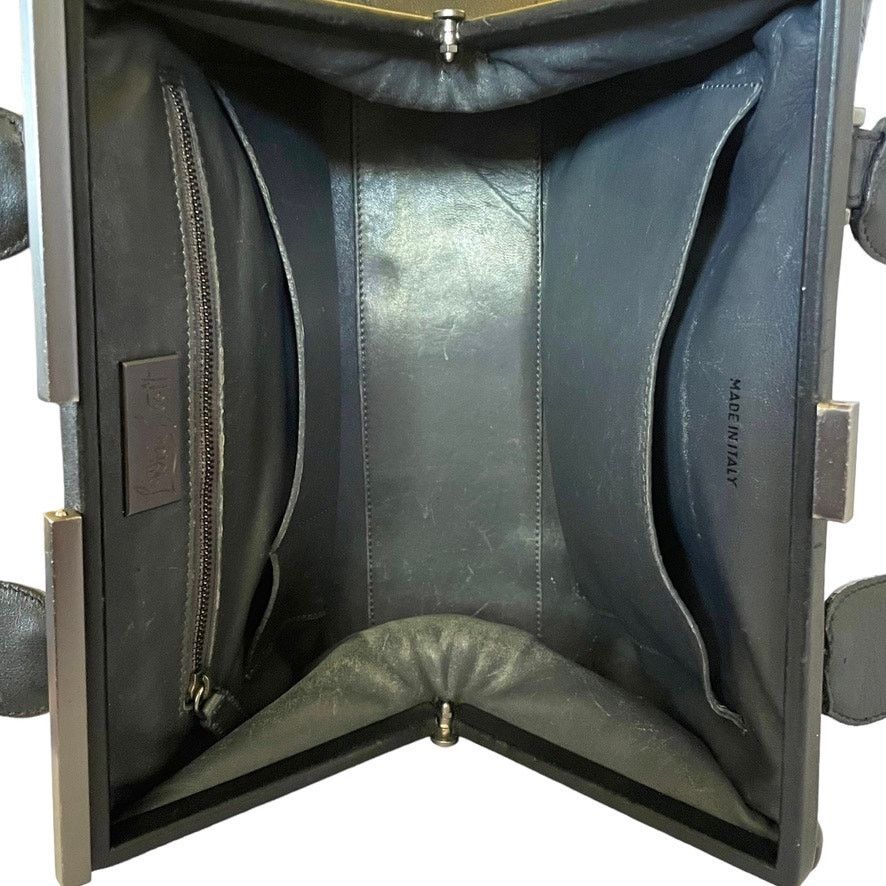Other RARE L'Wren Scott Lula Black Leather Handbag Shoulder Purse Size ONE SIZE - 3 Thumbnail