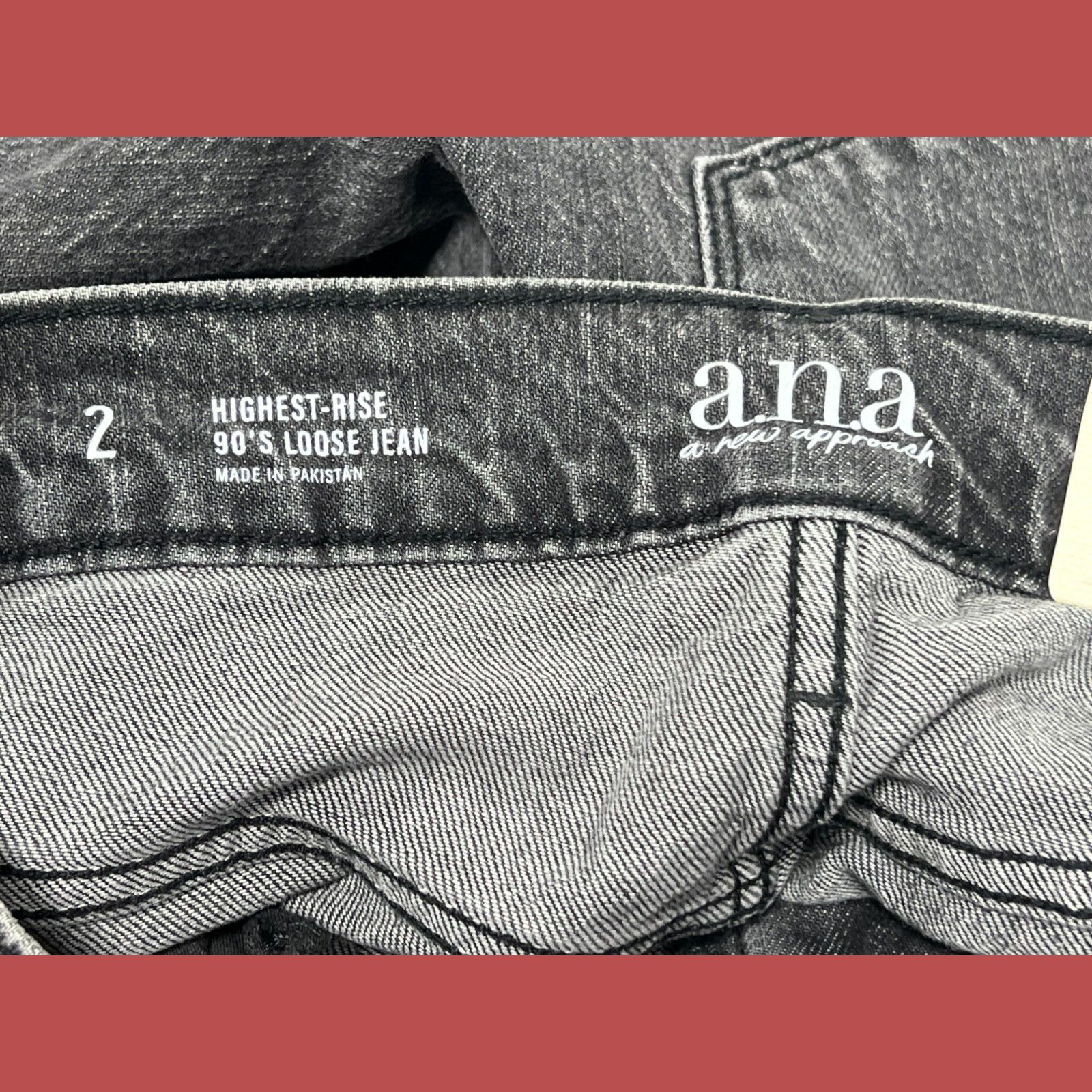 Other A.N.A - Women's 90's Baggy Jeans - Loose Fit - Relaxed Strai Size 26" / US 2 / IT 38 - 10 Thumbnail
