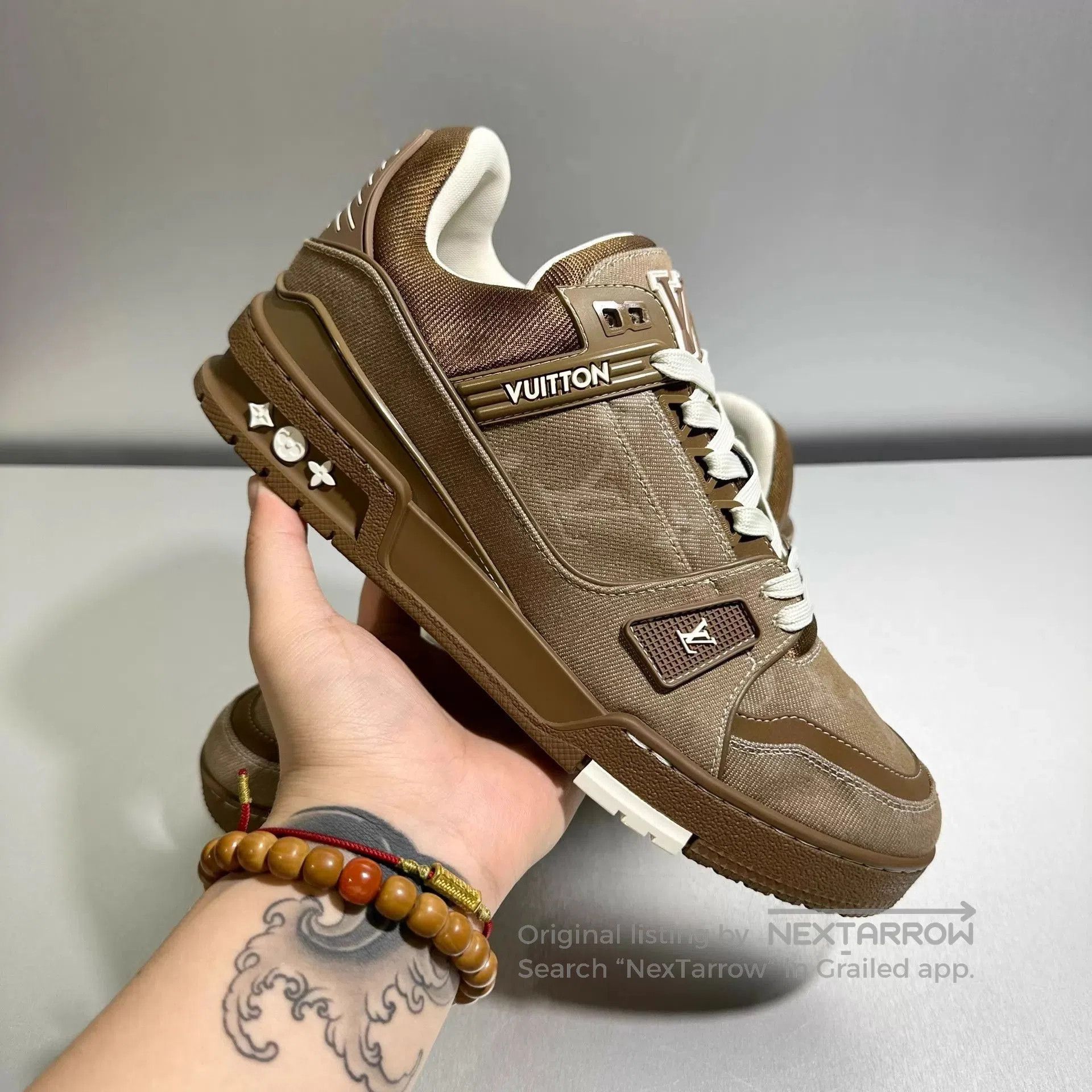 Louis Vuitton Brown Lowtop Sneakers Size 8. Size US 8 / EU 41 - 9 Thumbnail