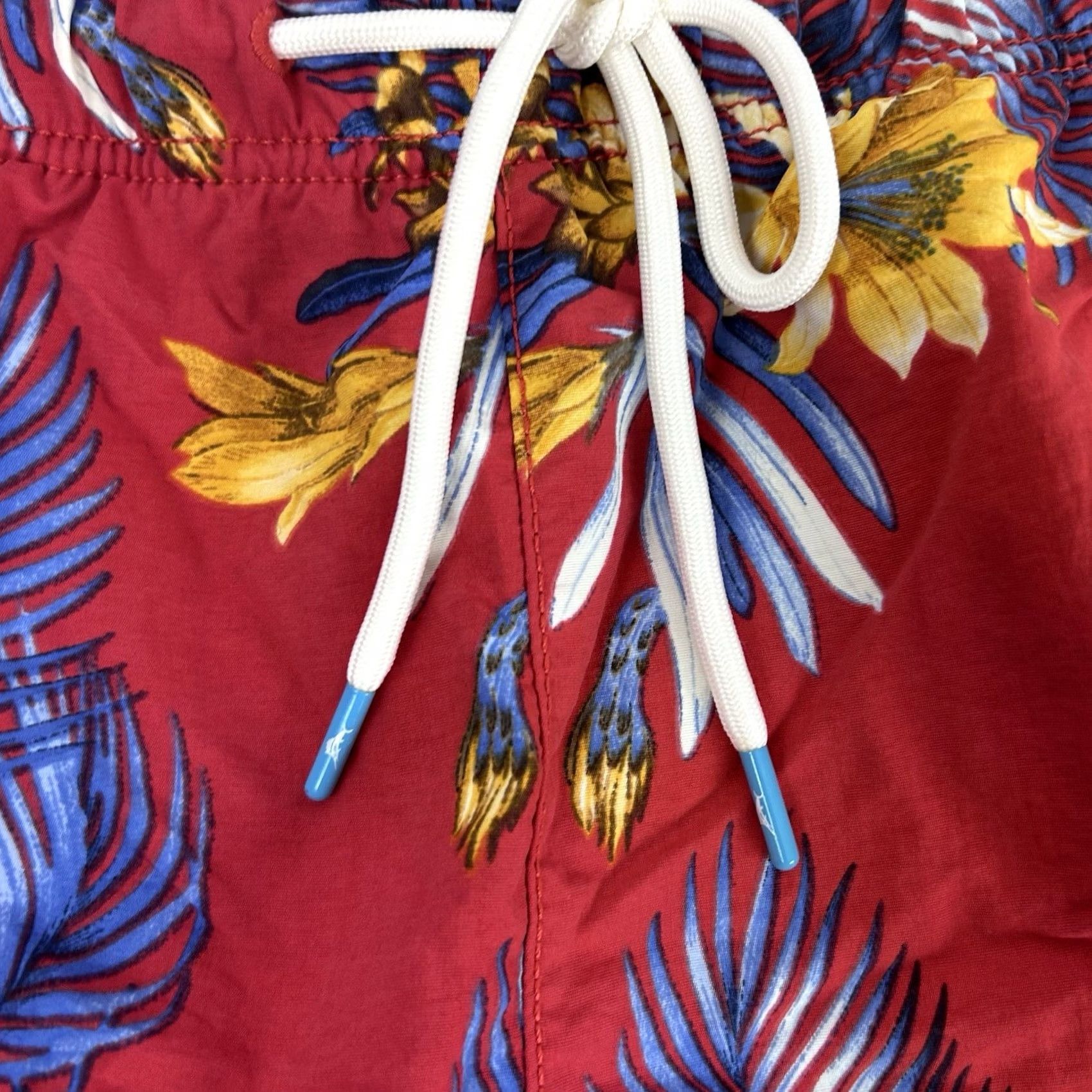 Tommy Bahama Tommy Bahama Mens Shorts XXL Red Swim Trunks Nylon Floral Hawaiian Lined Size US 39 - 2 Thumbnail