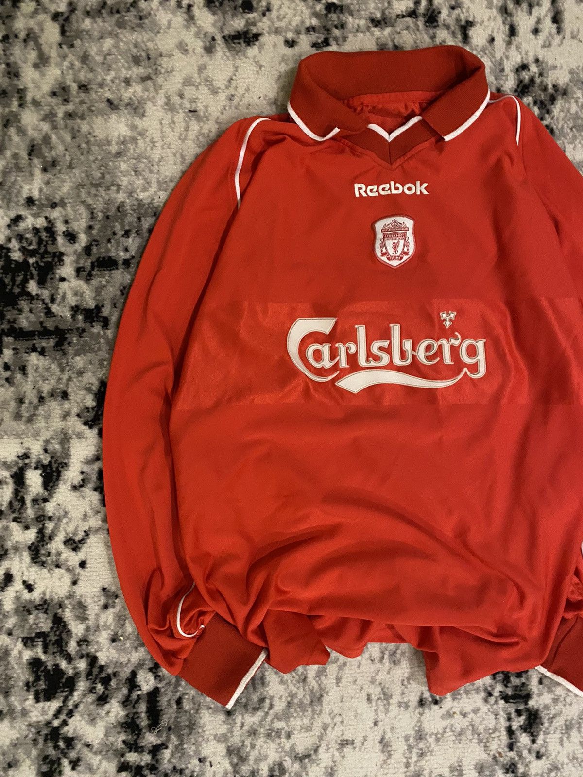 Vintage Vintage Long sleeve Jersey Liverpool Owen #10 Retro Rare Size US M / EU 48-50 / 2 - 3 Thumbnail