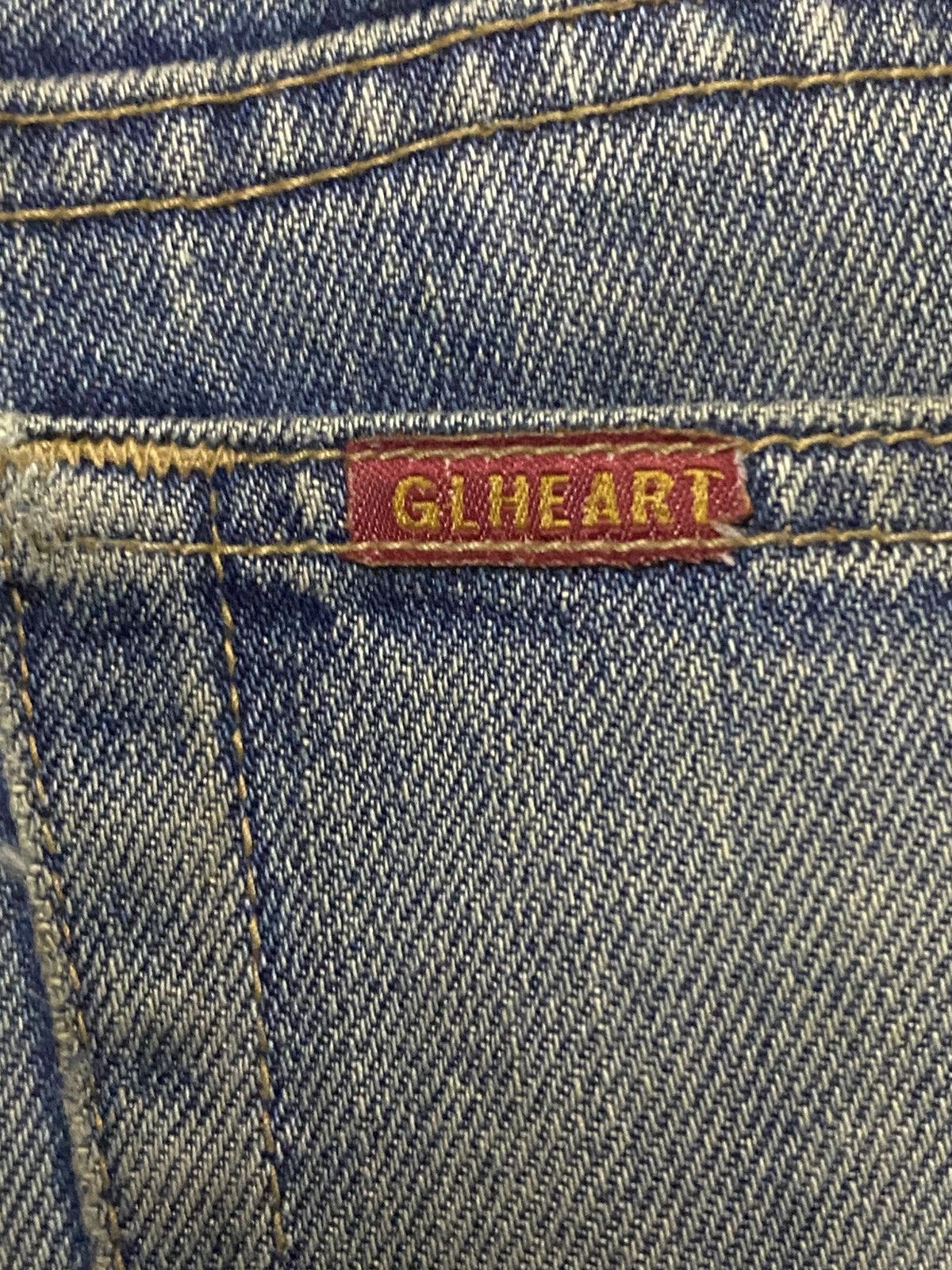 Japanese Brand Vintage GLHeart Mud Wash Distressed Loose Jeans Size US 31 - 13 Thumbnail