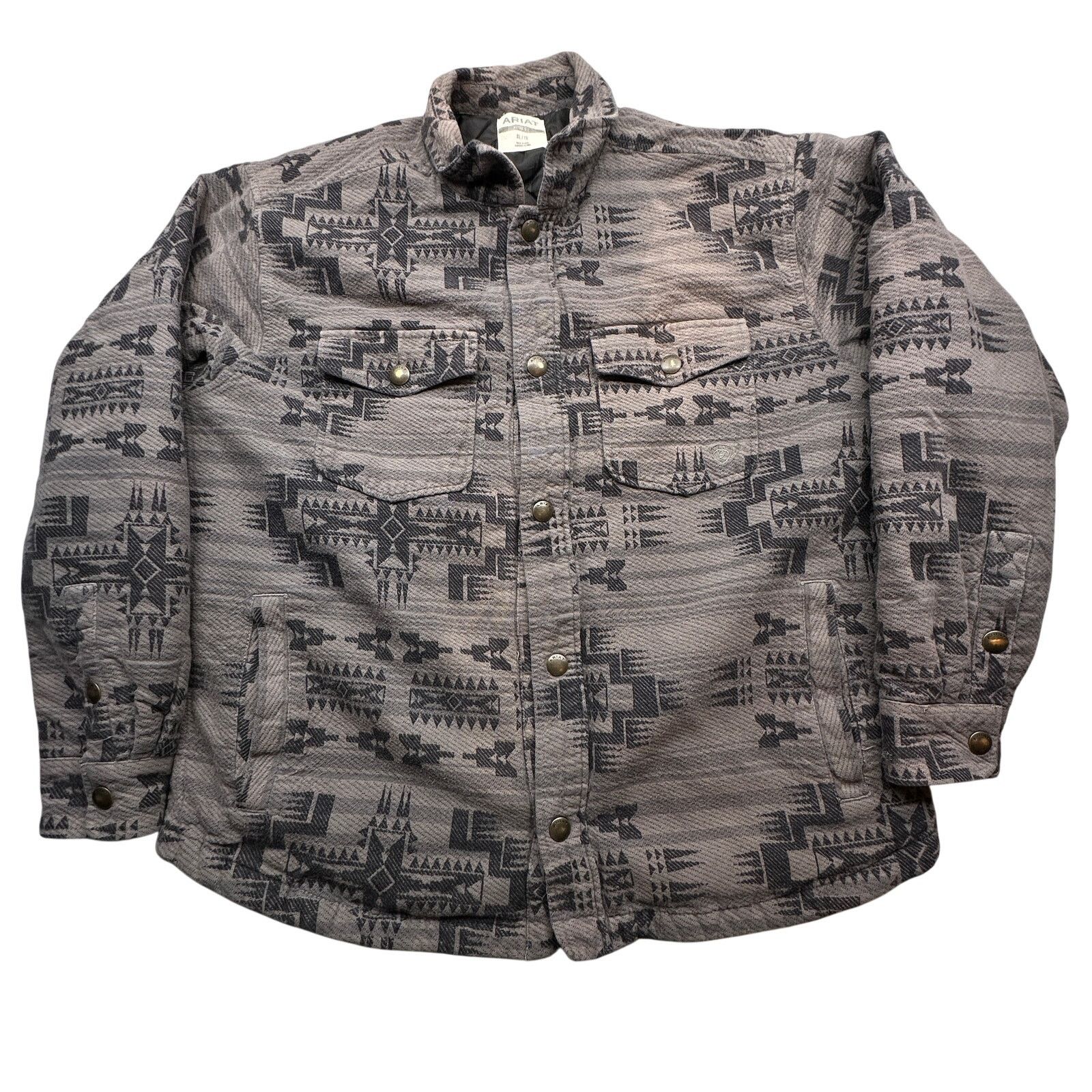 Ariat Ariat Retro Halderman Insulated Shirt Jacket Mens XL Aztec Size US XL / EU 56 / 4 - 1 Thumbnail