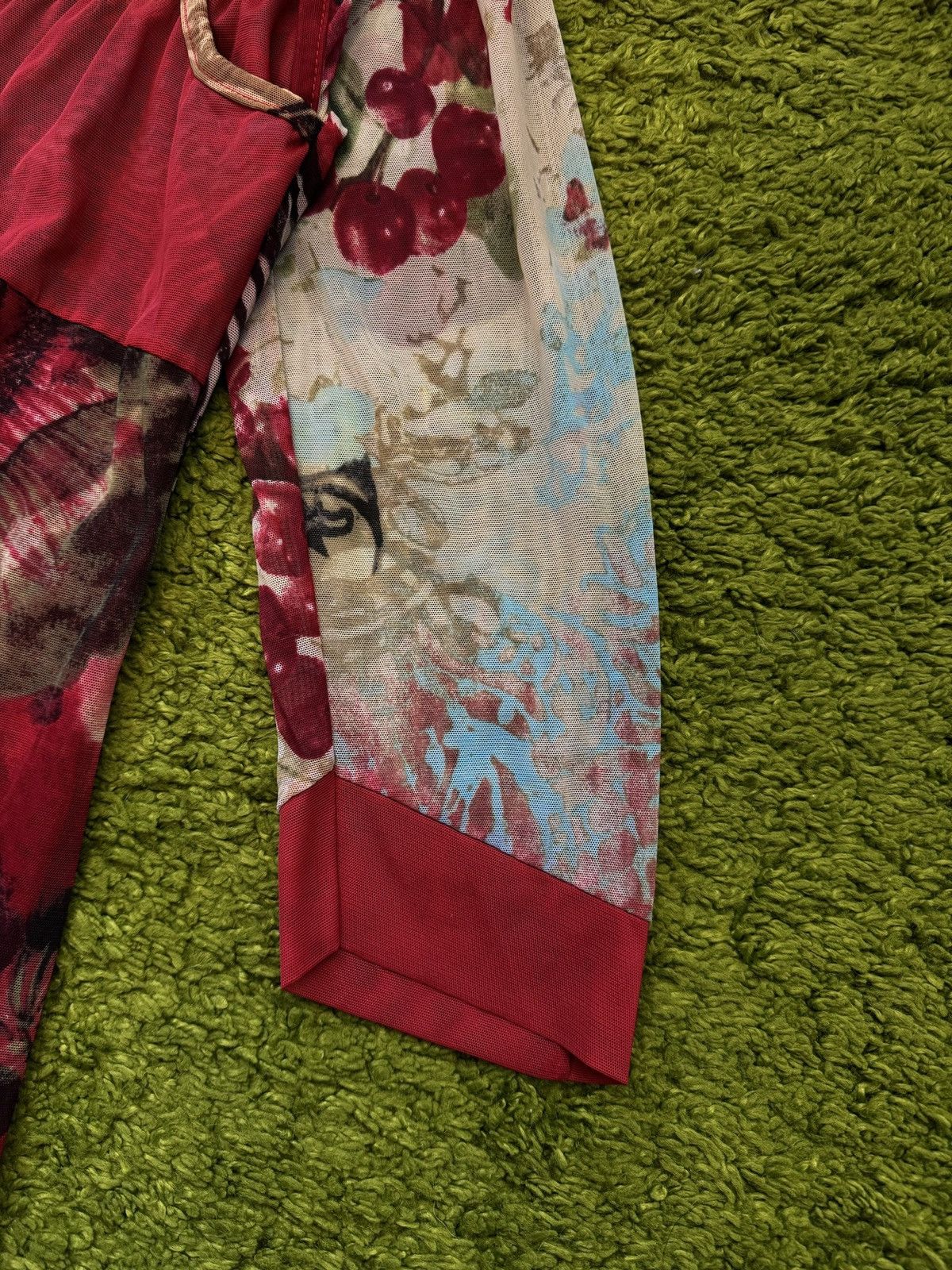 Other Save the Queen 2000s vintage floral pattern mesh maxi dress Size L / US 10 / IT 46 - 6 Thumbnail