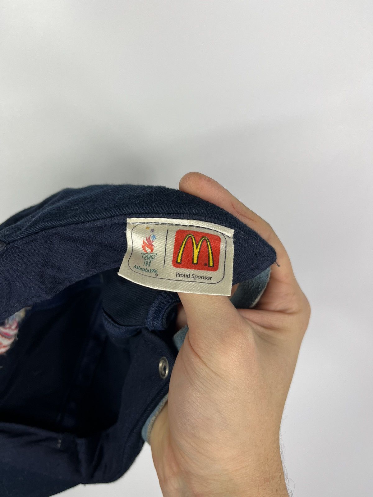 USA Olympics Vintage 1996 Olympics Atlanta Embroidery Cap McDonald’s Size ONE SIZE - 3 Thumbnail