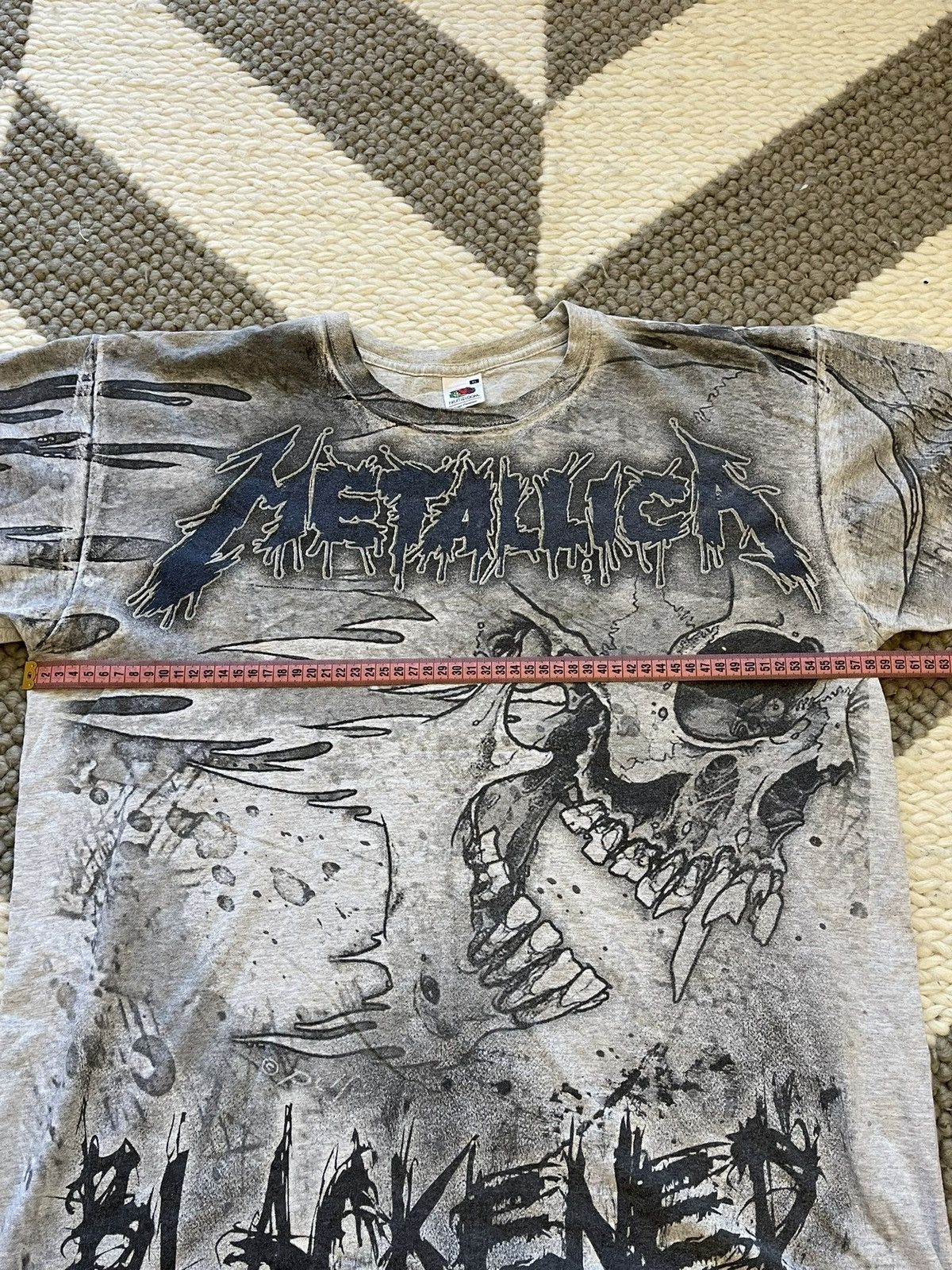 Fruit Of The Loom Vintage 2000 Metallica Blackened T-Shirt All Over Print XL Size US XL / EU 56 / 4 - 3 Thumbnail