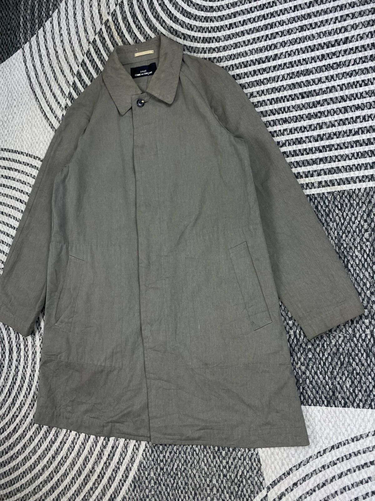 Comme des Garcons Vintage Comme Des Garcons Trench Coat Jacket Size US M / EU 48-50 / 2 - 4 Thumbnail
