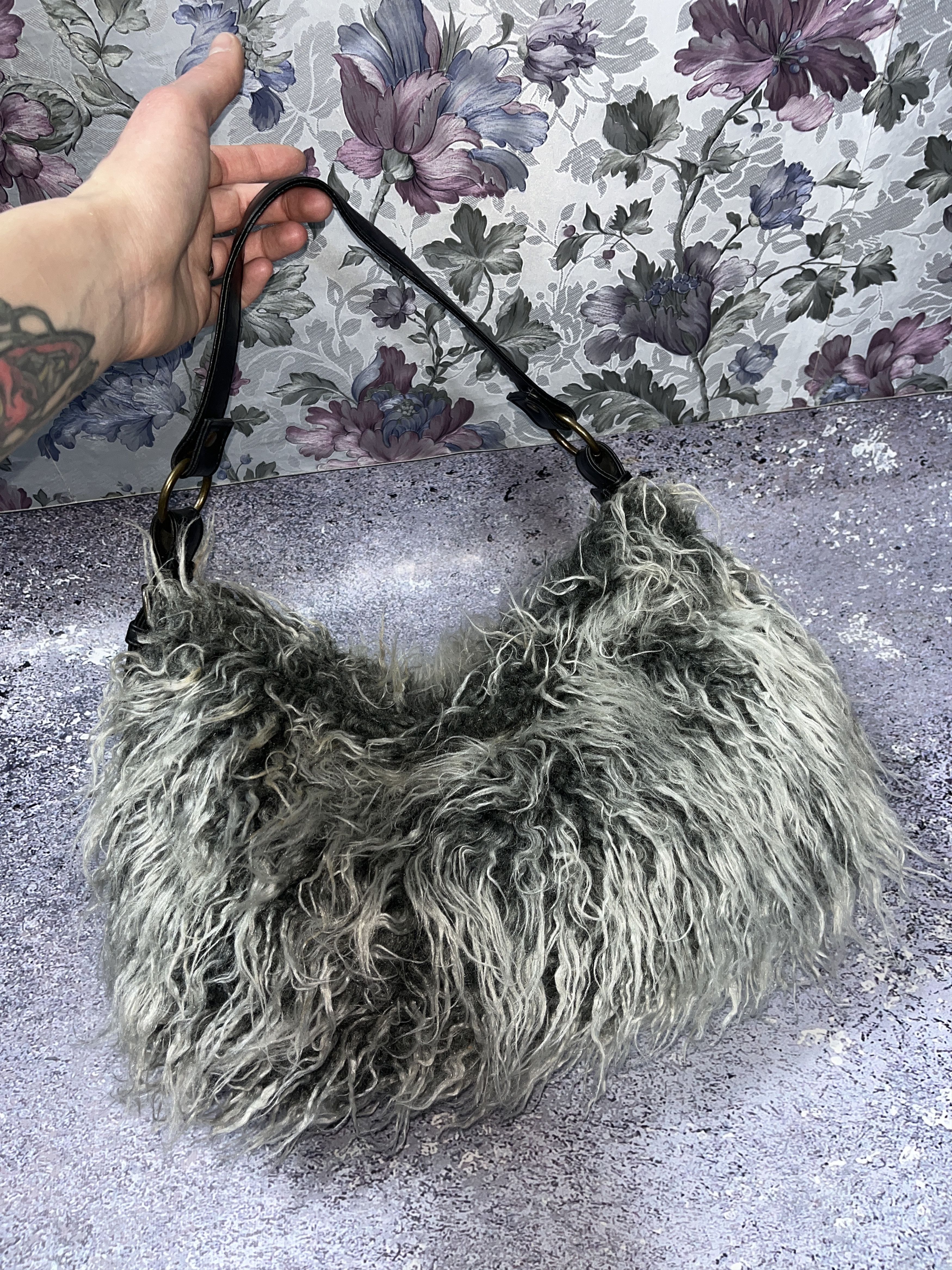 Japanese Brand Vintage Avant Garde Rick Owens Style Fur Bag y2k 00s Size ONE SIZE - 8 Thumbnail