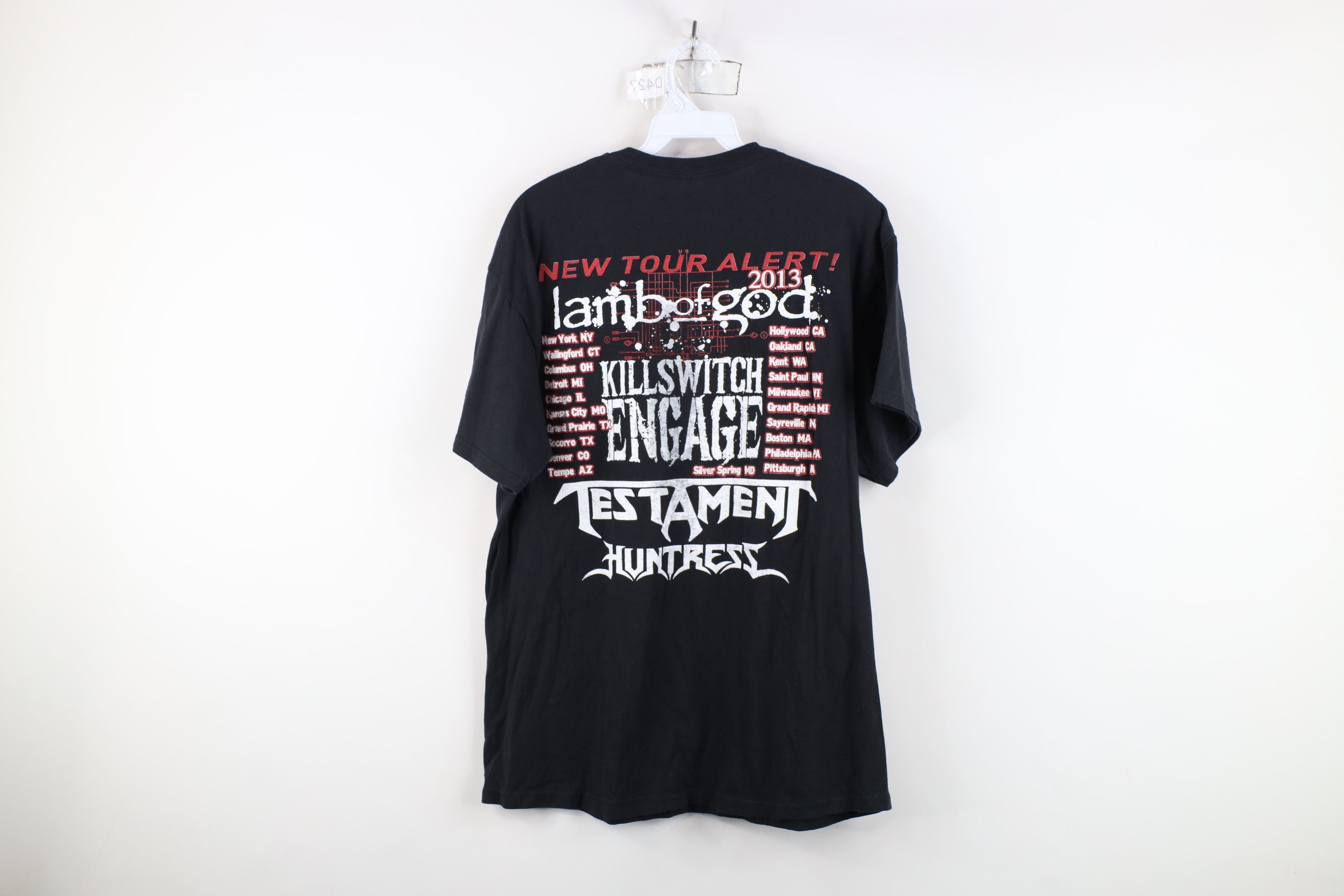 Vintage Y2K Tour Alert Lamb of God Kill Switch Engage Band T-Shirt Size US L / EU 52-54 / 3 - 11 Thumbnail