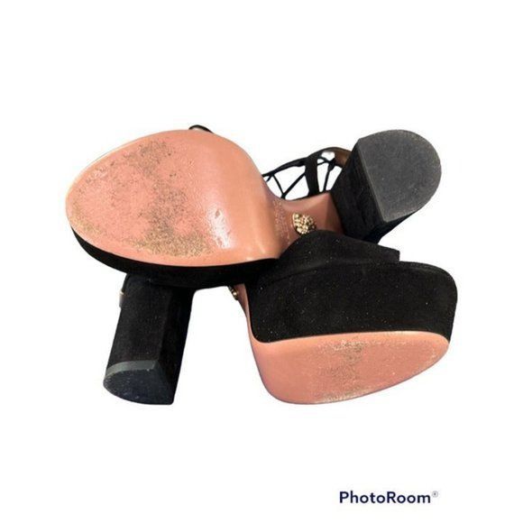 Aquazzura Aquazzura Austin Plateau Suede Platform Heels Size US 8 / IT 38 - 7 Thumbnail