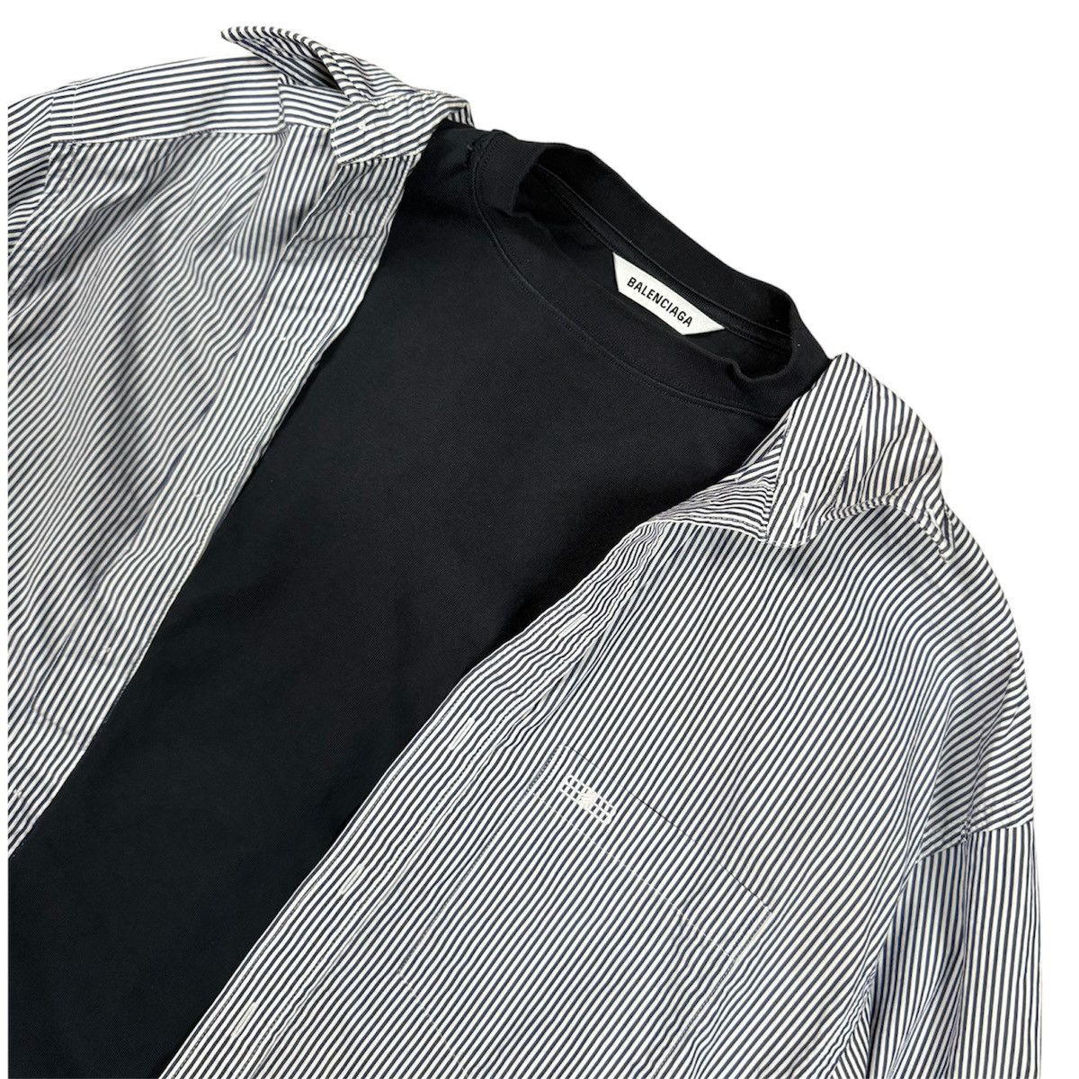 Balenciaga Trompe l’oeil button up Size US M / EU 48-50 / 2 - 2 Thumbnail