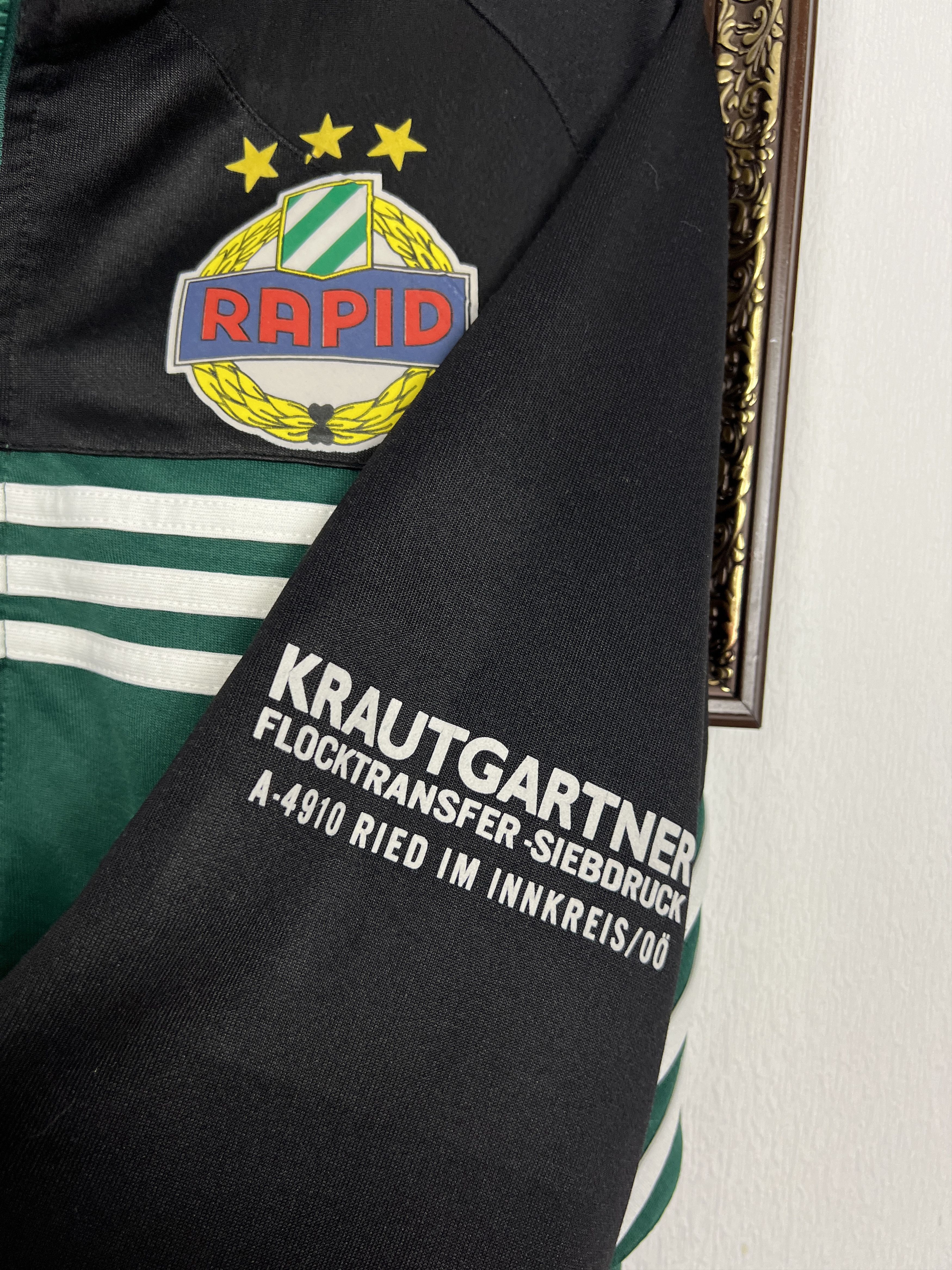Adidas Vintage 90's Adidas SK Rapid Wien Football Jacket Soccer Size US L / EU 52-54 / 3 - 4 Thumbnail