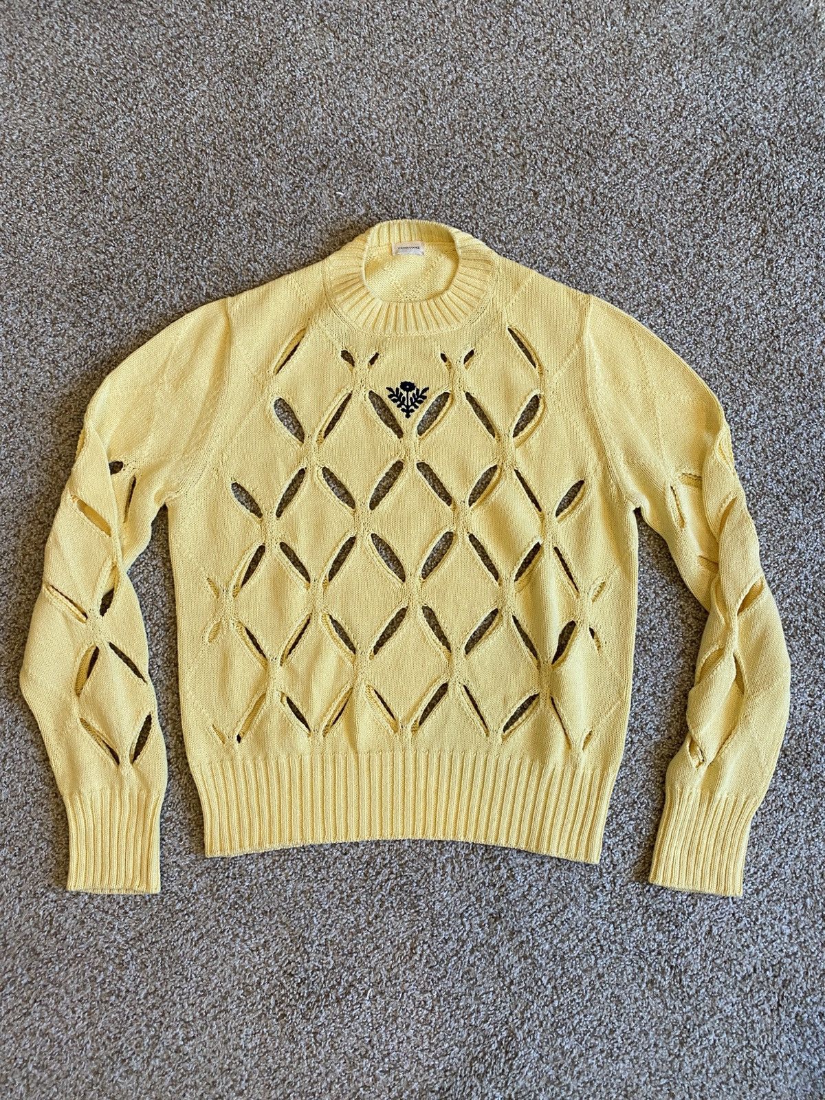 Stefan Cooke Stefan Cooke Yellow Slashed knitwear Size US L / EU 52-54 / 3 - 1 Thumbnail