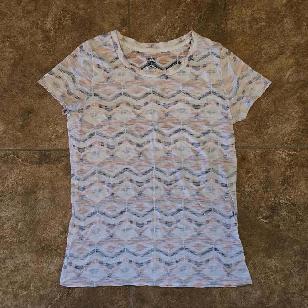 Designer Multicolored Detailed Mossimo Short Sleeve Size M / US 6-8 / IT 42-44 - 1 Thumbnail