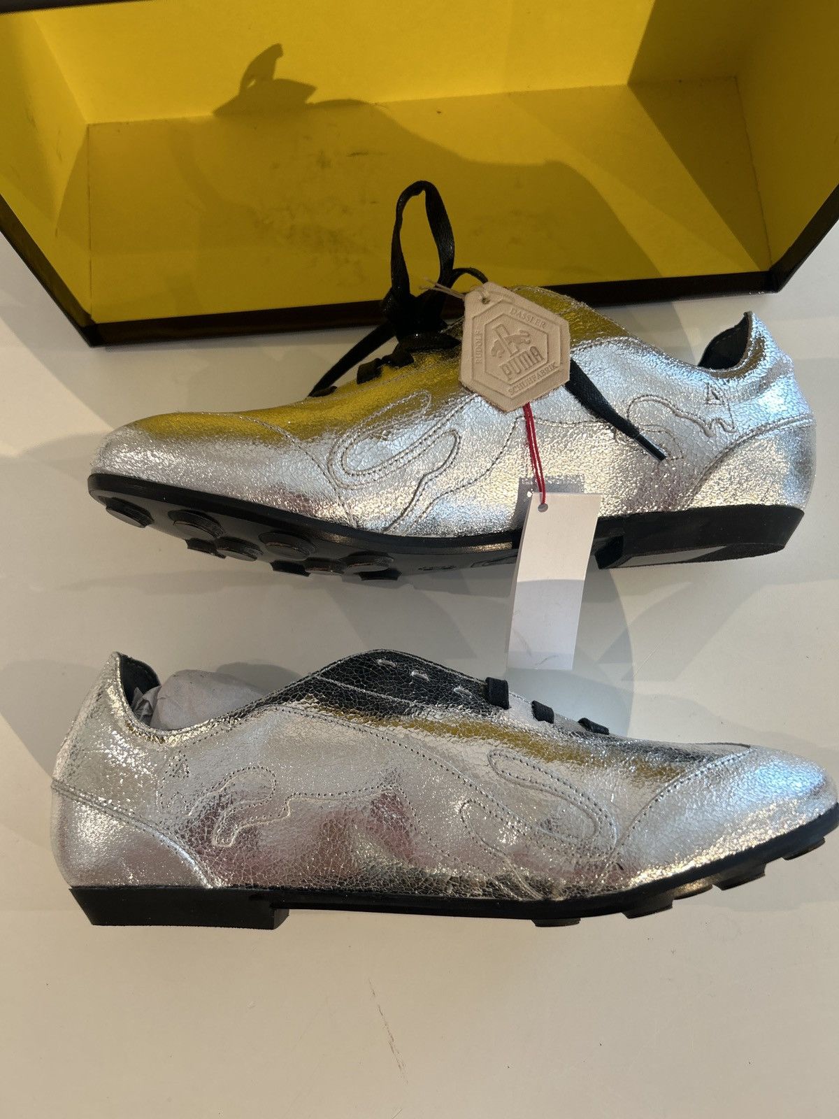 Puma Puma x Van Slobbe | Sprint Logo | Silber CAT | NEW! Size US 7.5 / IT 37.5 - 3 Thumbnail