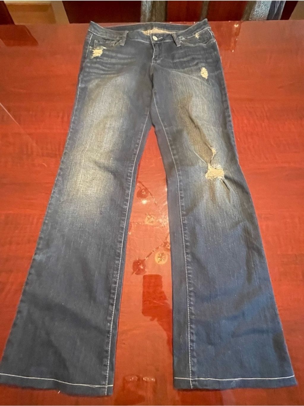 Other Bullhead Black Distressed Bootcut Jeans PacSun Y2K 9 Regular Size 30" / US 8 / IT 44 - 2 Thumbnail