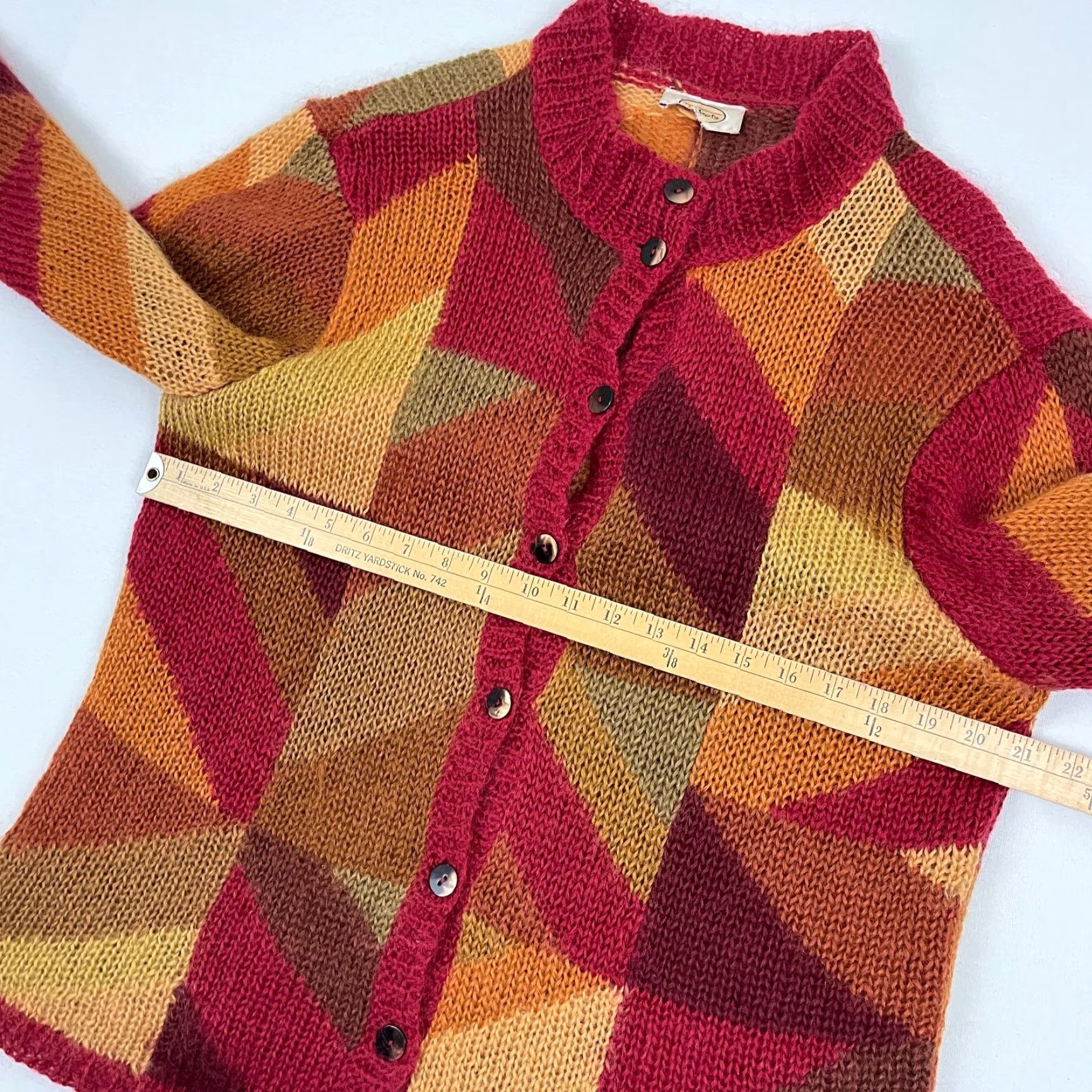 Talbots VINTAGE Talbots Cardigan Sweater Womens L Mohair Blend Warm Fall Autumn Grannycore Size L / US 10 / IT 46 - 3 Thumbnail