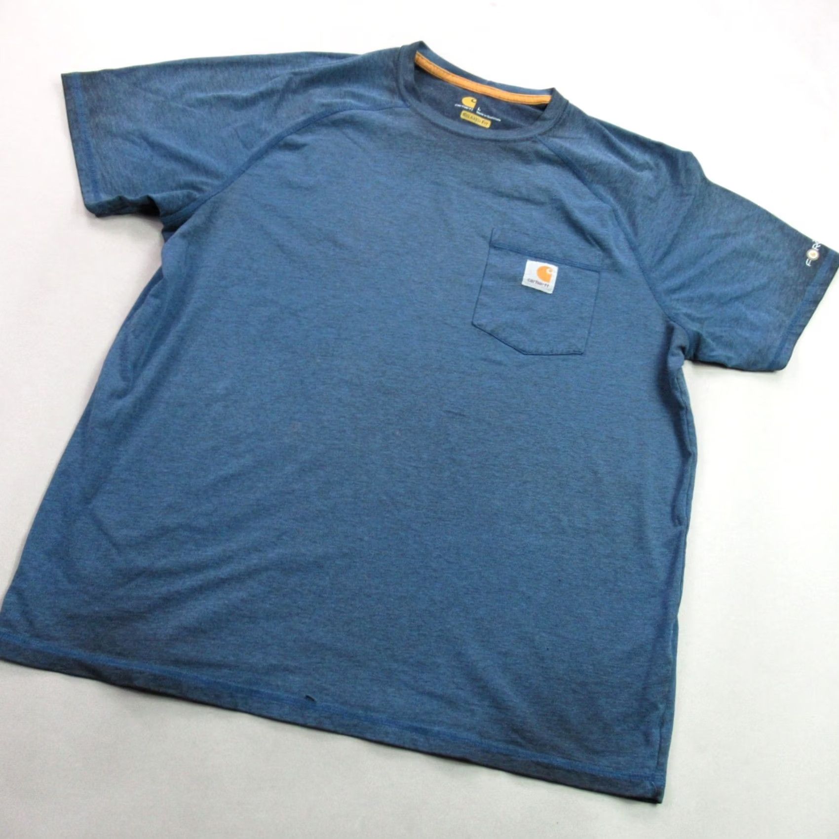 Carhartt Carhartt Shirt Large Blue Mens Crew Neck Pocket Relaxed Short Sleeve Lightweight Size US L / EU 52-54 / 3 - 2 Thumbnail